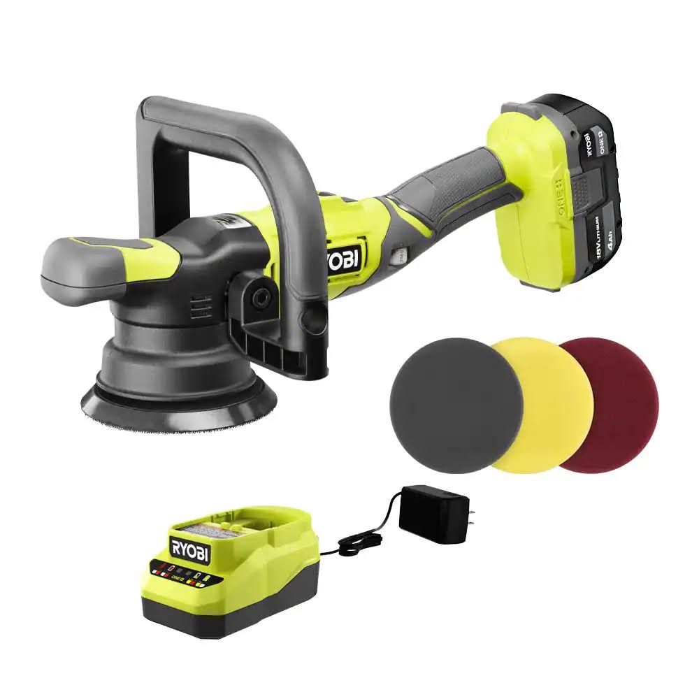 PBF100K  18V Cordless 5 in. Variable Speed Dual Action Polisher Kit with 4.0 Ah Battery and 18V Charger
