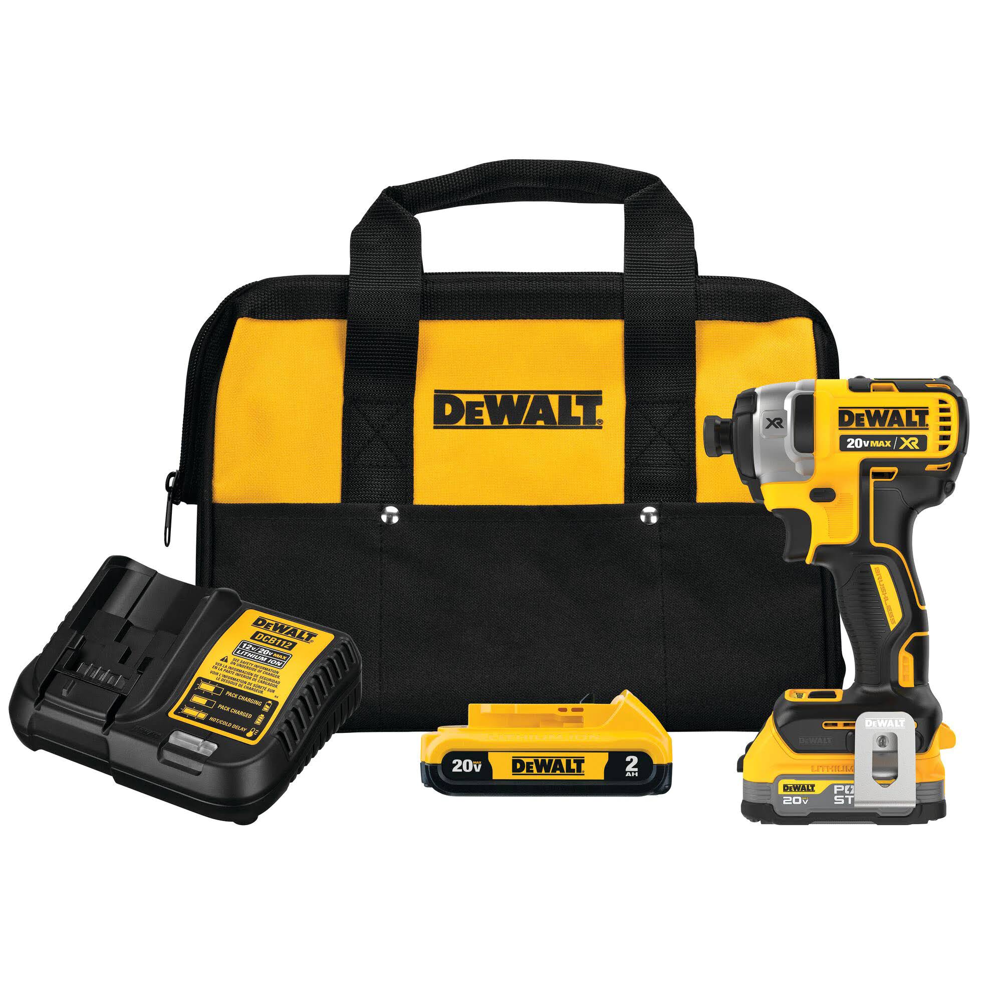 DCF887D1E1 XR 20-volt Max 1/4-in Variable Speed Brushless Cordless Impact Driver (2-Batteries Included)