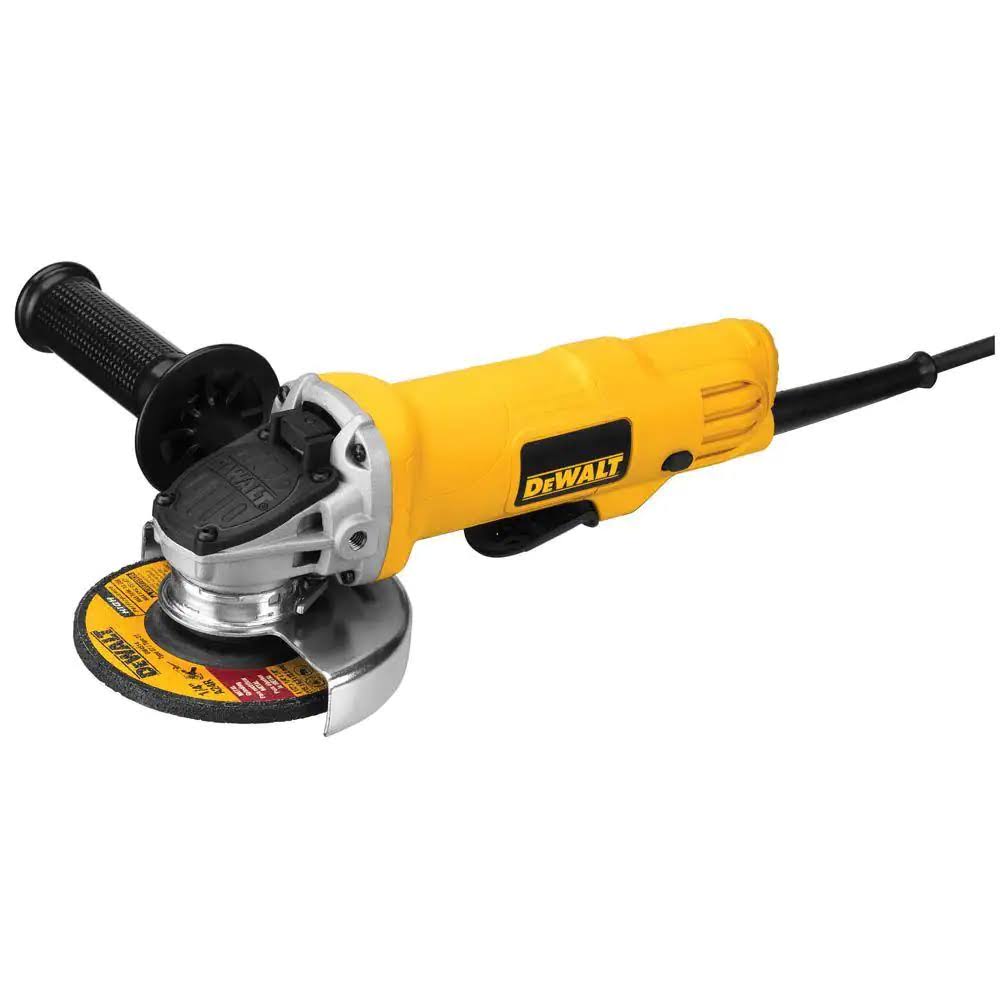 DWE4012 7.5 Amp 4.5 in. Corded 12,000 RPM Paddle Switch Small Angle Grinder