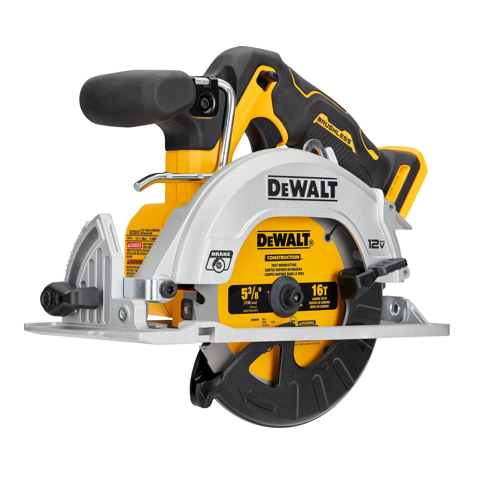 DCS512B XTREME 12-Volt Max 5-3/8-in Brushless Cordless Circular Saw (Tool Only)