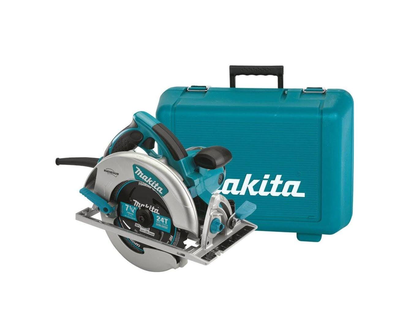 5007MG 15 Amp 7-1/4 in. Corded Lightweight Magnesium Circular Saw with LED Light, Dust Blower, 24T Carbide blade, Hard Case