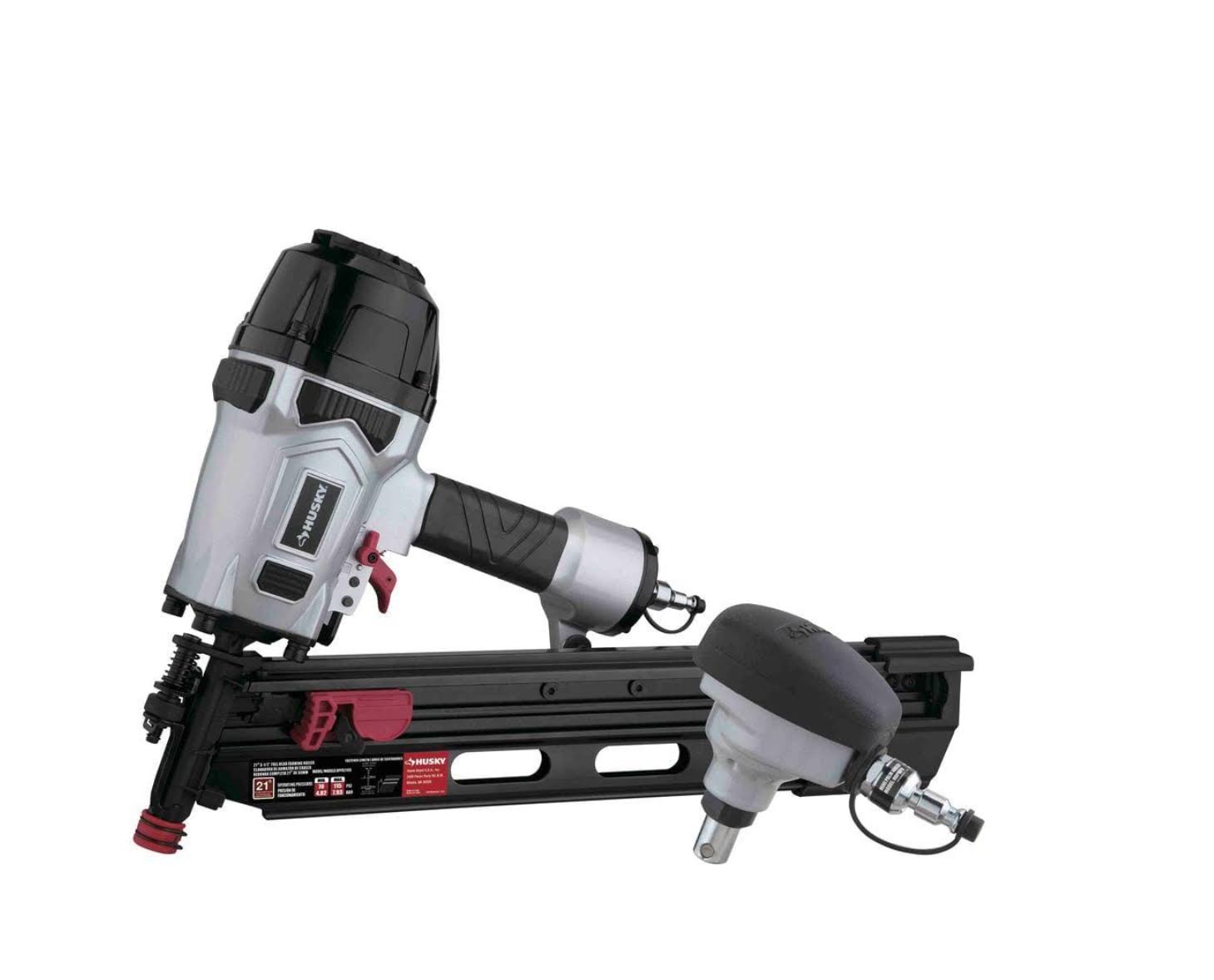 DPFRPNCB Pneumatic 21-Degree 3-1/2 in. Full Round Head Framing Nailer and Pneumatic Mini Palm Nailer Kit with Nails