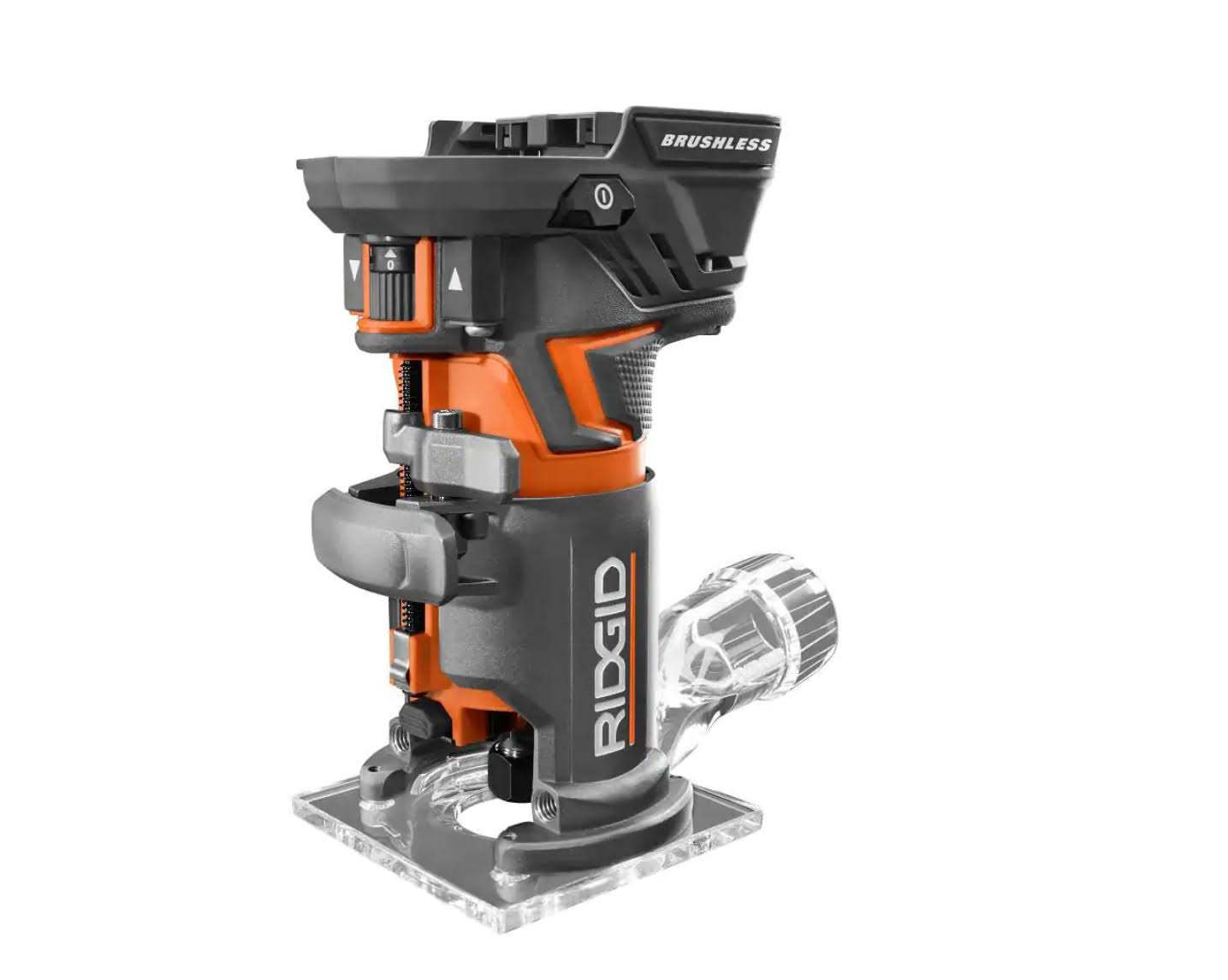 R860443B 18V OCTANE Brushless Cordless Compact Fixed Base Router with 1/4 in. Bit, Round and Square Bases and Collet Wrench