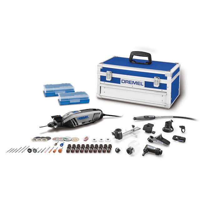 76-Piece Variable Speed Corded 1.8-Amp Multipurpose Rotary Tool with Hard Case