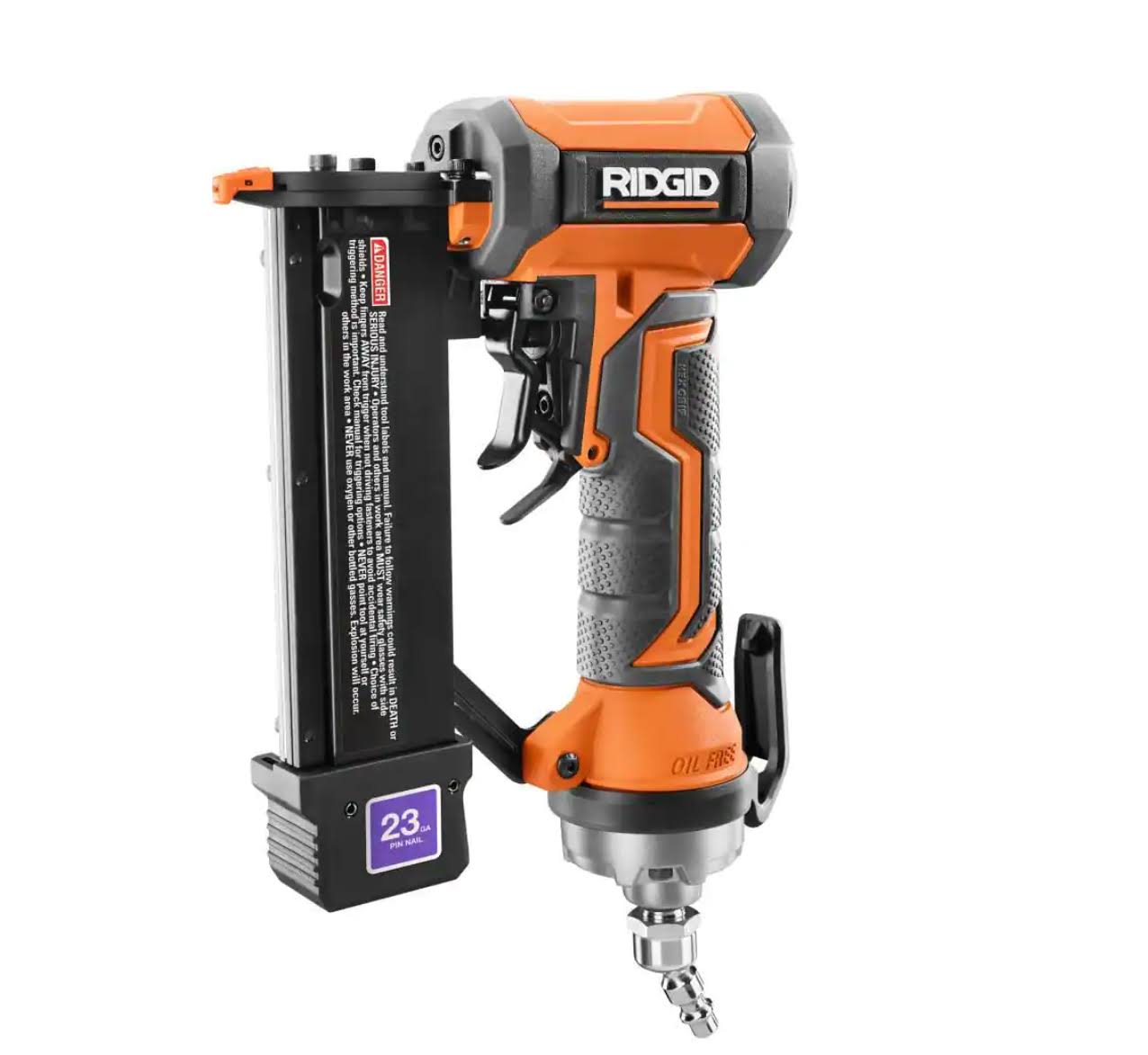 R138HPF Pneumatic 23-Gauge 1-3/8 in. Headless Pin Nailer with Dry-Fire Lockout