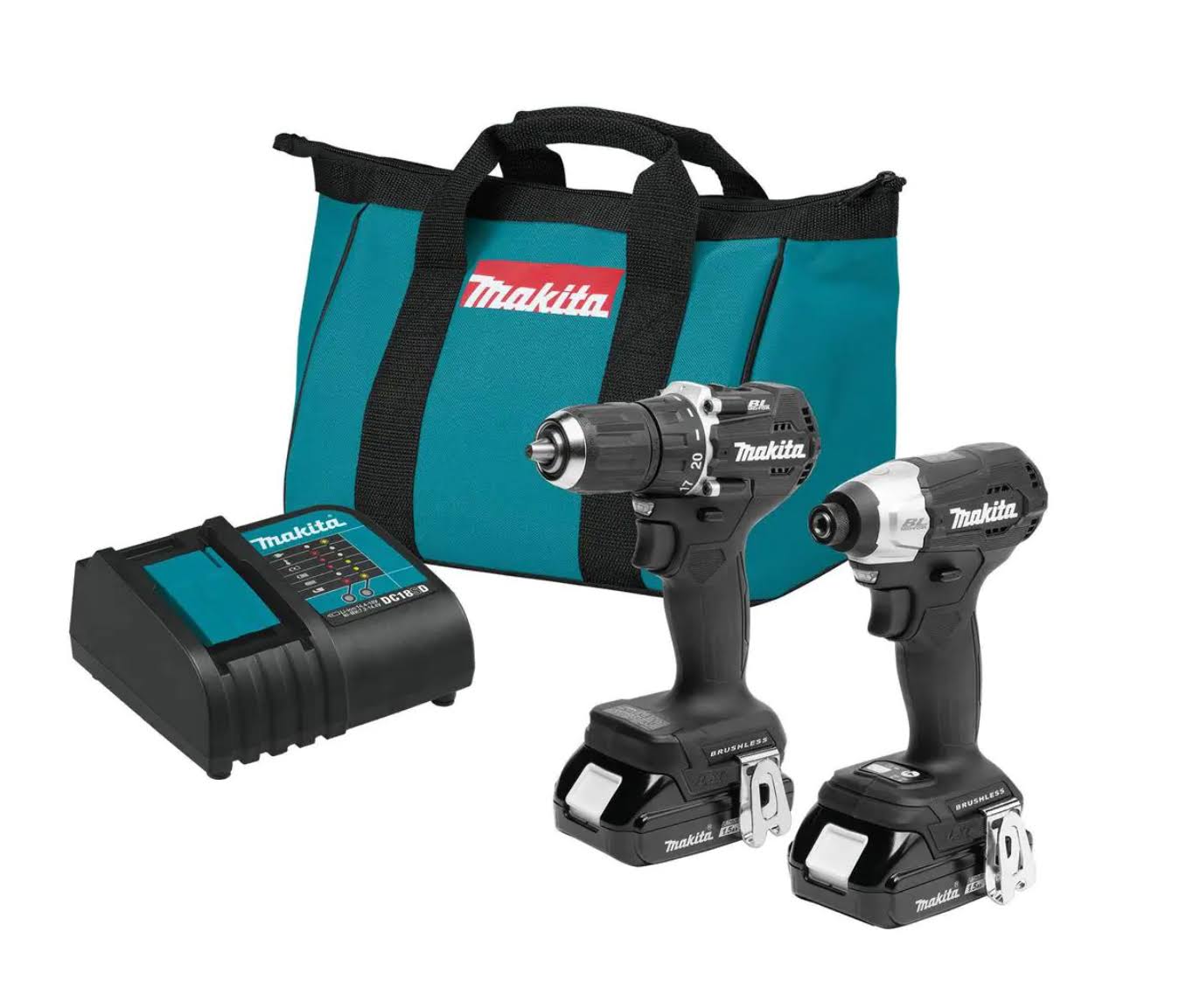 CX203SYB 18V  Sub-Compact Lithium-Ion Brushless Cordless 2-piece Combo Kit (Driver-Drill/Impact Driver) 1.5Ah