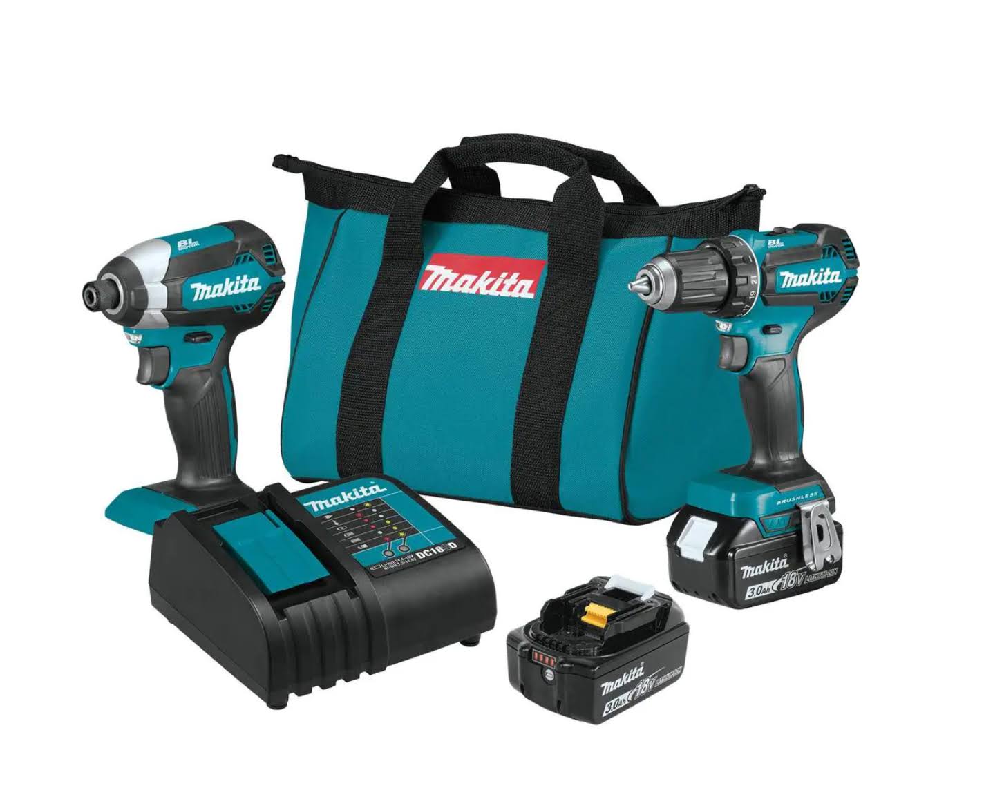 XT281S 18V  Lithium-ion Brushless Cordless 2-Piece Combo Kit 3.0Ah Driver-Drill/ Impact Driver