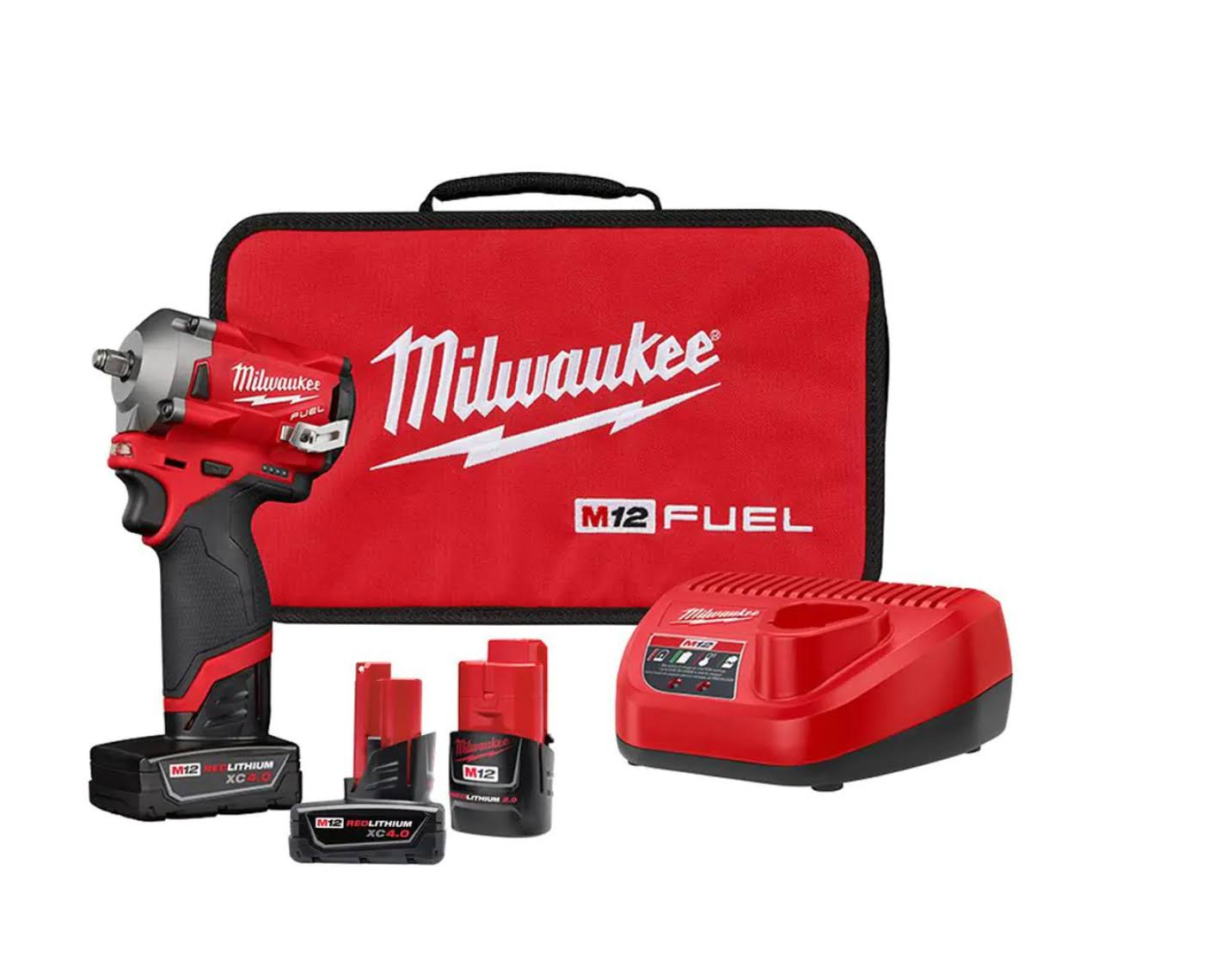 2554-22-48-11-2440 M12  12V Lithium-Ion Brushless Cordless  3/8 in. Impact Wrench Kit With M12 4.0Ah Battery