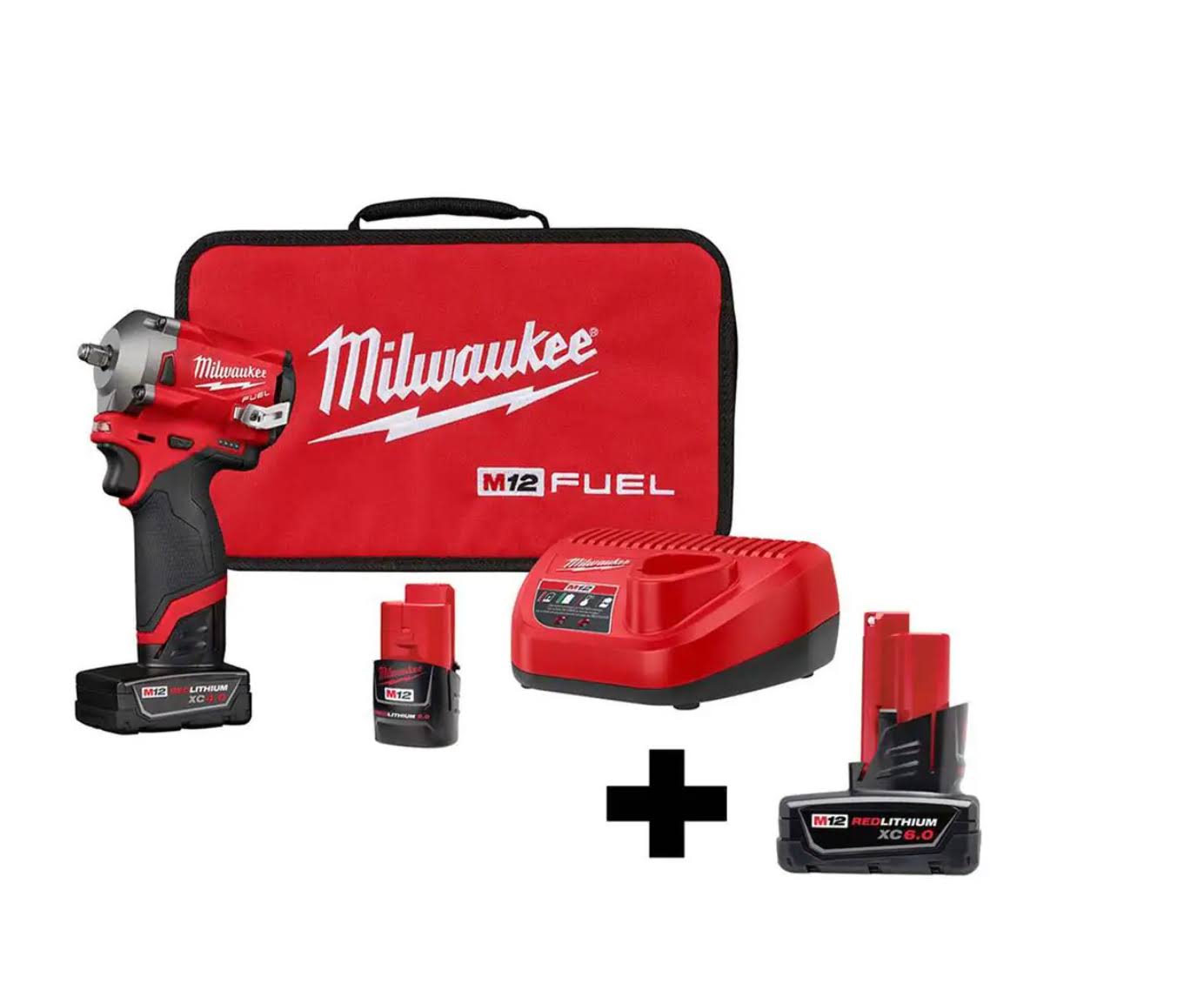 2554-22-48-11-2460 M12  12V Lithium-Ion Brushless Cordless  3/8 in. Impact Wrench Kit with 6.0Ah Battery