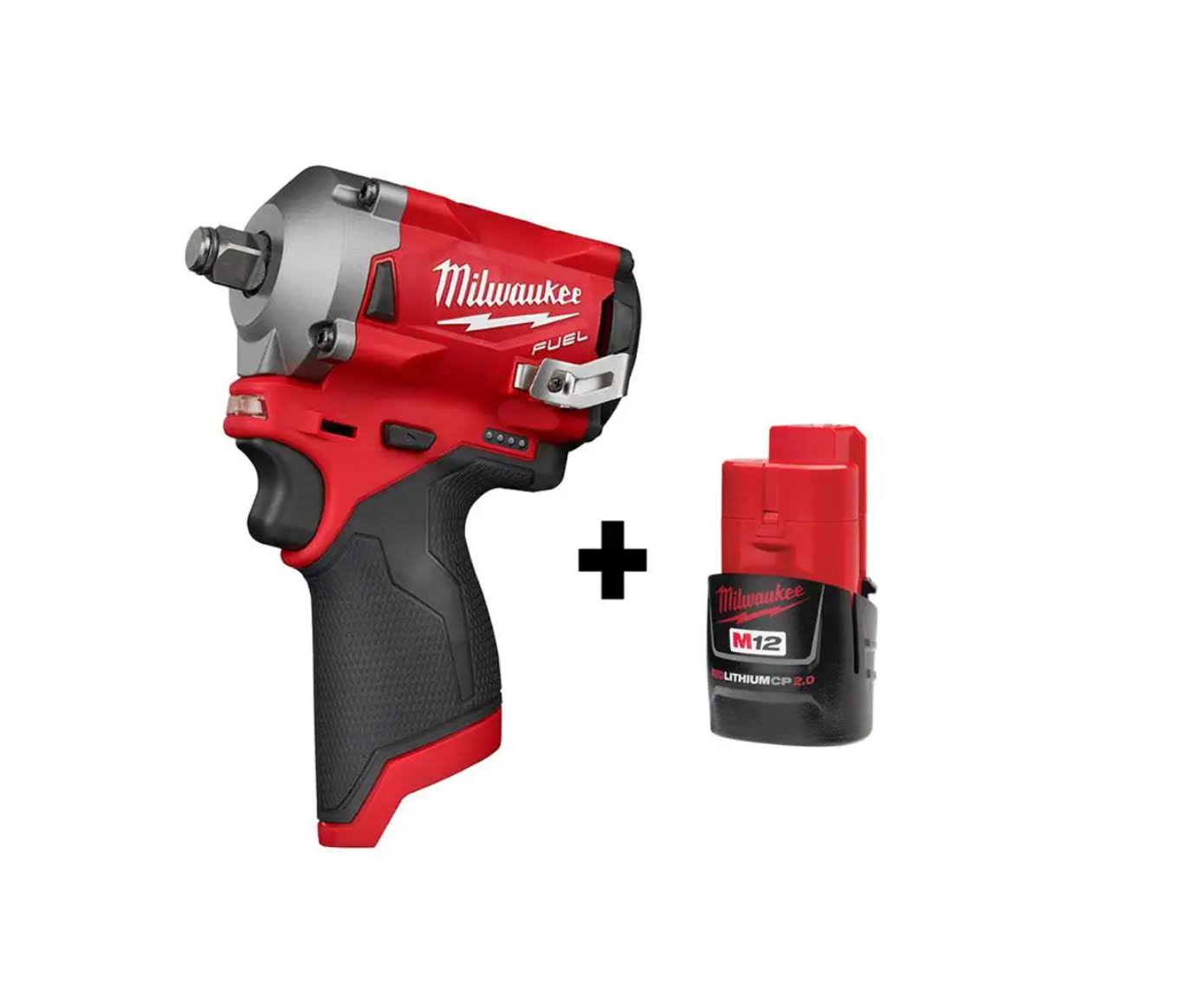 2555-20-48-11-2420 M12  12V Lithium-Ion Brushless Cordless  1/2 in. Impact Wrench with M12 2.0Ah Battery