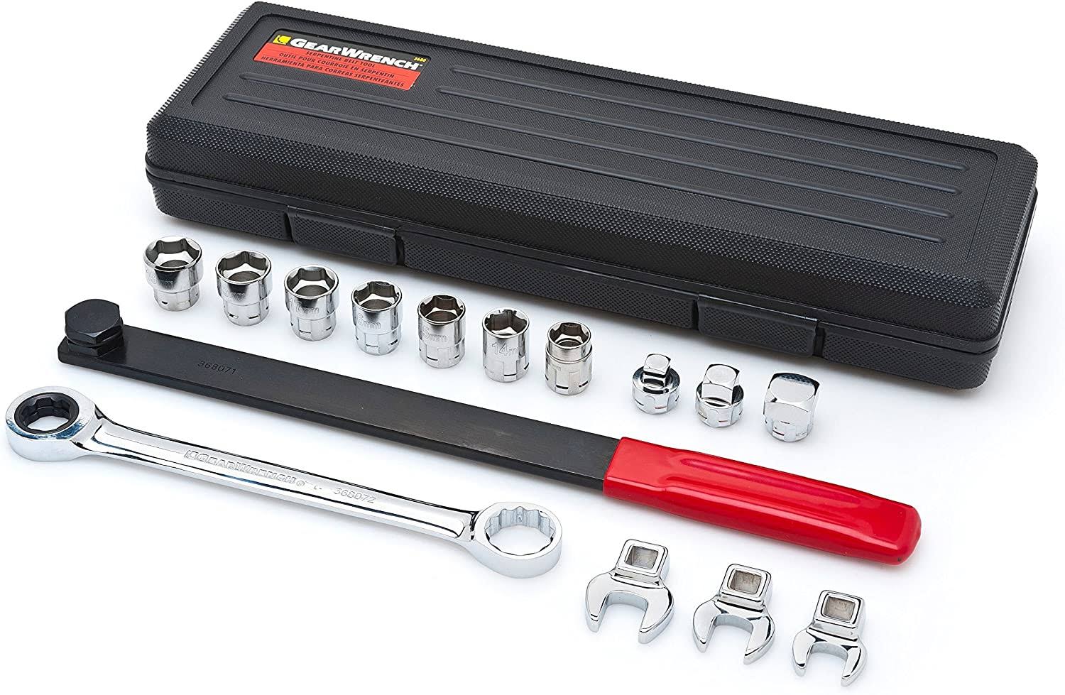15 Piece Ratcheting Serpentine Belt Tool Set   3680D