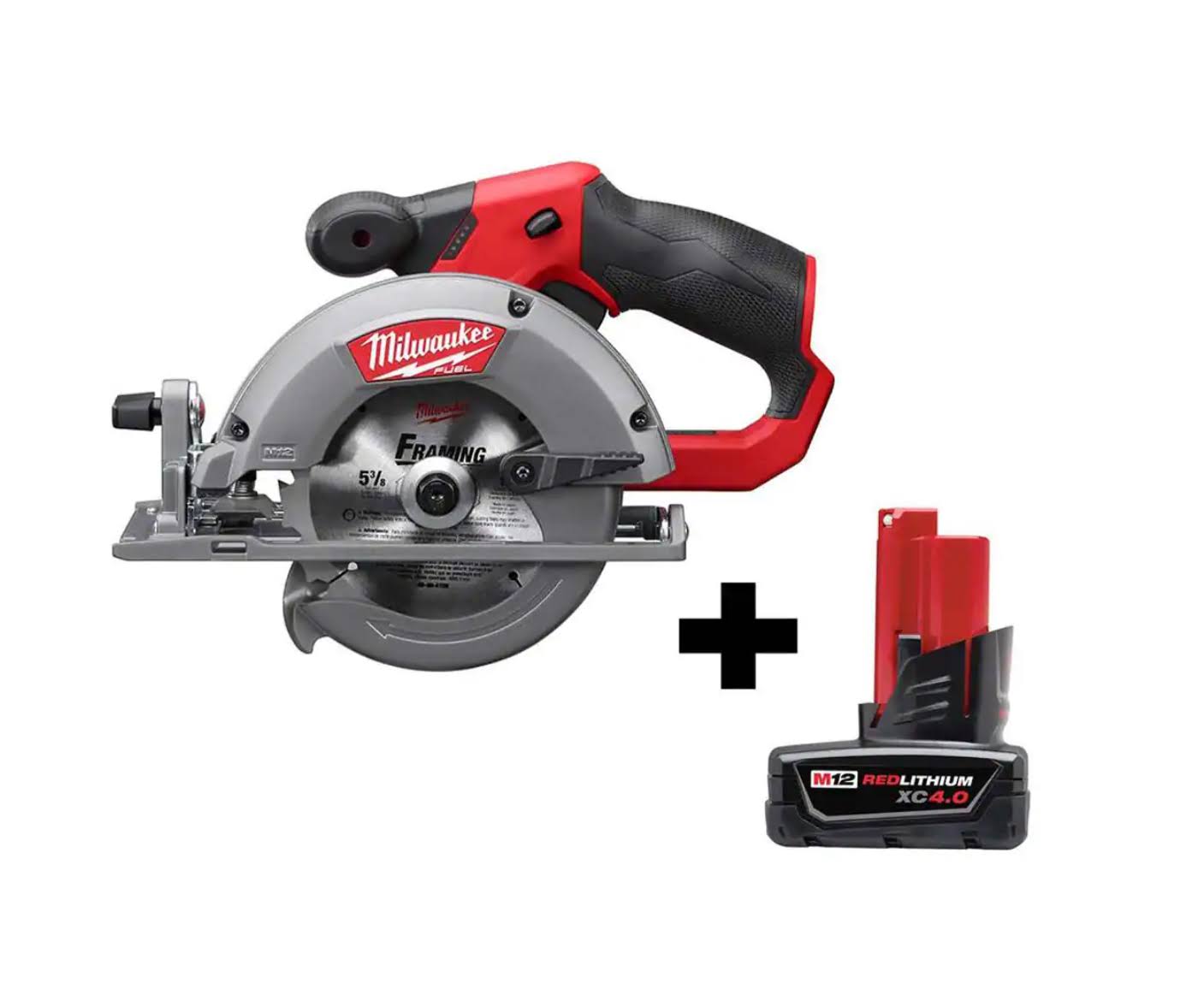 2530-20-48-11-2440 M12  12V Lithium-Ion Brushless 5-3/8 in. Cordless Circular Saw with 4.0 Ah M12 Battery