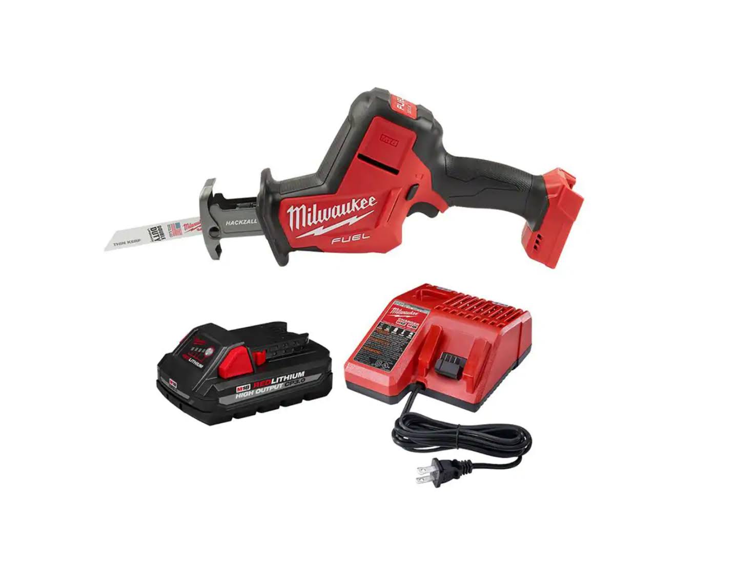 2719-20-48-59-1835 M18  18-Volt Lithium-Ion Brushless Cordless  Reciprocating Saw with 3.0 Ah Battery and Charger