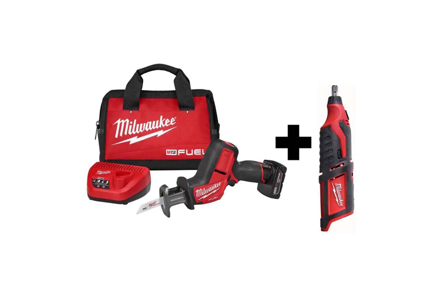 2520-21XC-2460-20 M12  12-Volt Lithium-Ion Brushless Cordless  Reciprocating Saw Kit with M12 Rotary Tool