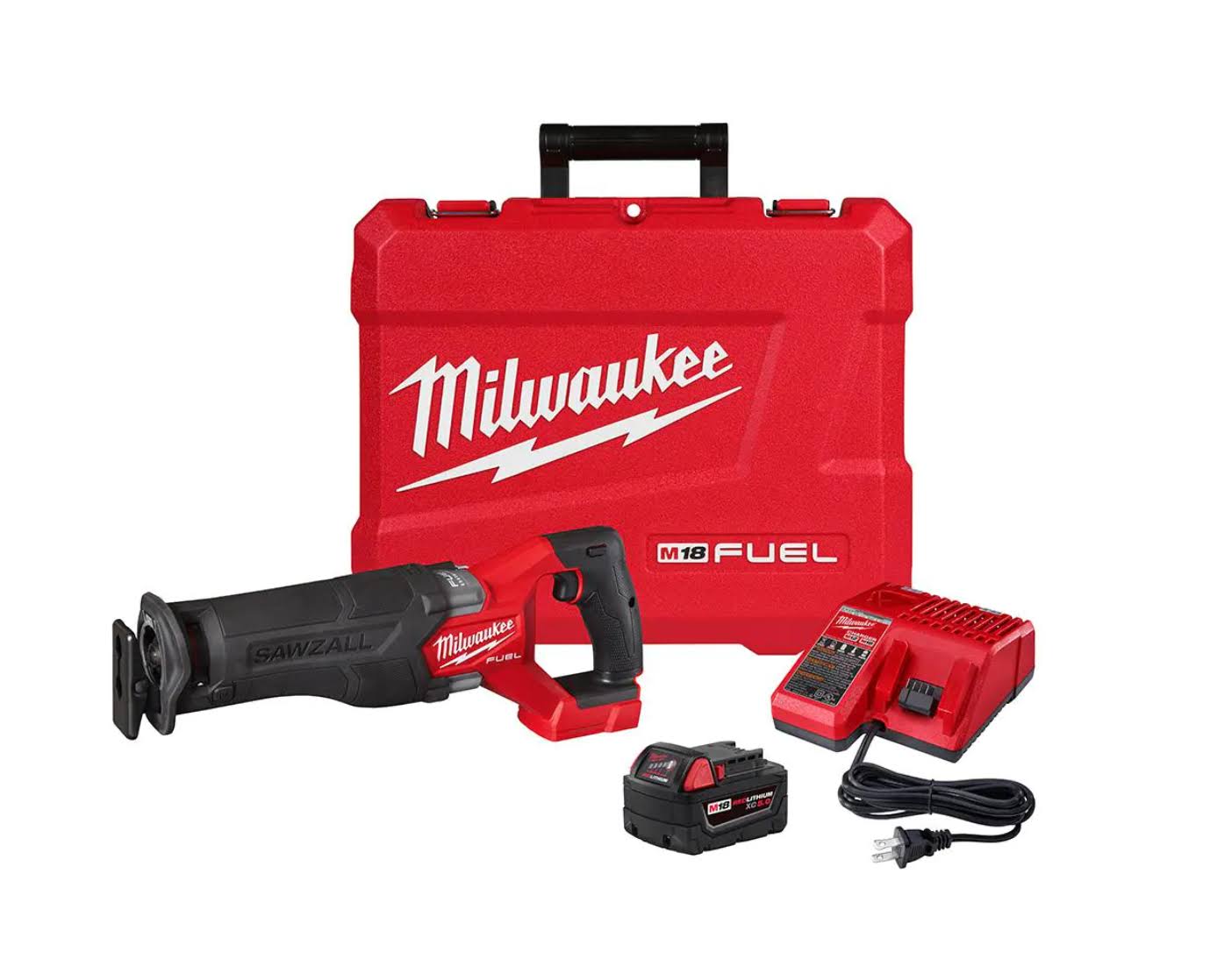 2821-21 M18  18V Lithium-Ion Brushless Cordless  Reciprocating Saw Kit W/one 5.0 Ah Batteries, Charger and Case