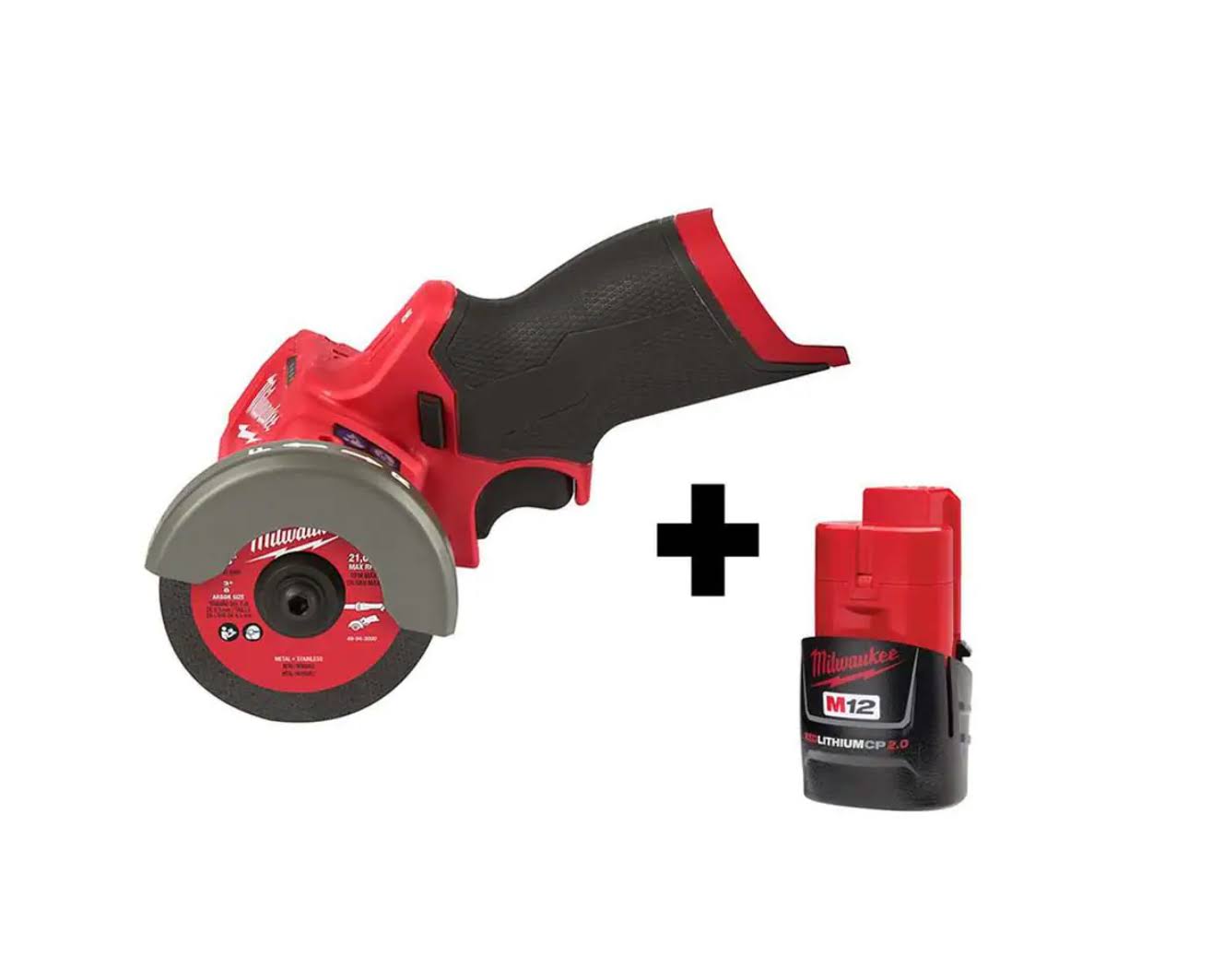 2522-20-48-11-2420 M12  12-Volt 3 in. Lithium-Ion Brushless Cordless Cut Off Saw with M12 2.0 Ah Battery