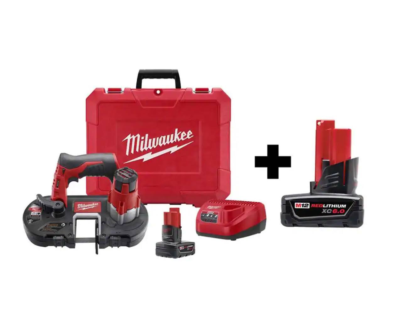 2429-21XC-48-11-2460 M12 12-Volt Lithium-Ion Cordless Sub-Compact Band Saw XC Kit W/ 6.0Ah Battery