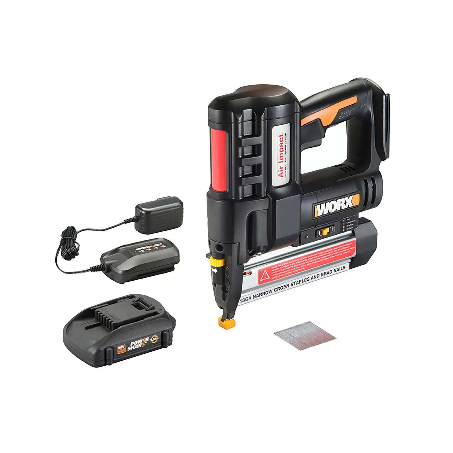 20V Power Share Cordleess 18-Gauge Brad Nail/Staple Gun with NailForce Technology