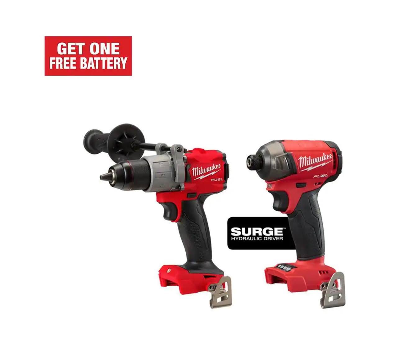 2804-20-2760-20 M18  18-Volt Lithium-Ion Brushless Cordless 1/2 in. Hammer Drill/Driver and Hydraulic Impact Driver (2-Tool)