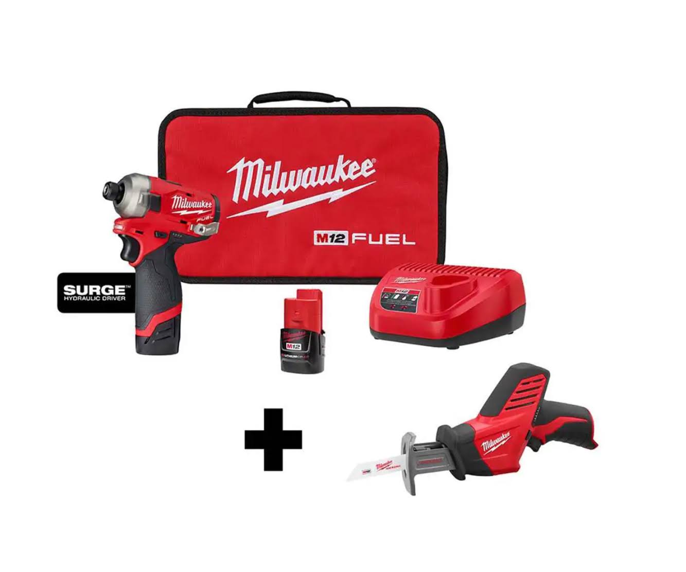 2551-22-2420-20 M12  SURGE 12V Lithium-Ion Brushless Cordless 1/4 in. Hex Impact Driver Kit W/ M12