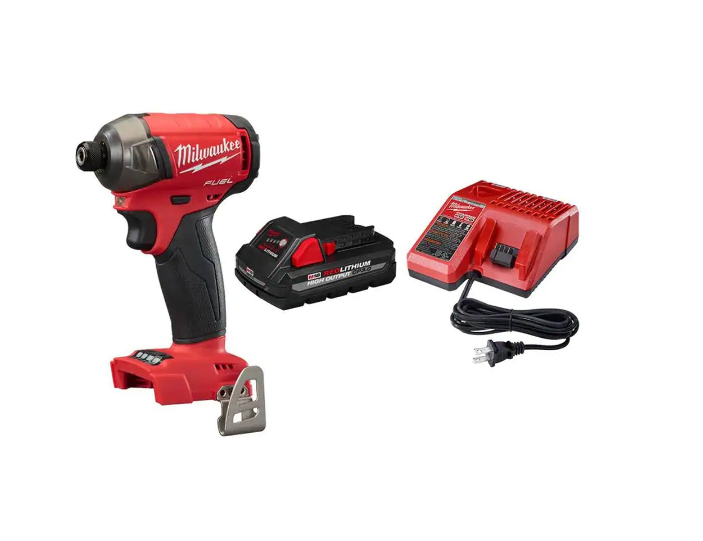 2760-20-48-59-1835 M18  SURGE 18V Lithium-Ion Brushless Cordless 1/4 in. Hex Impact Driver with 3.0Ah Battery and Charger