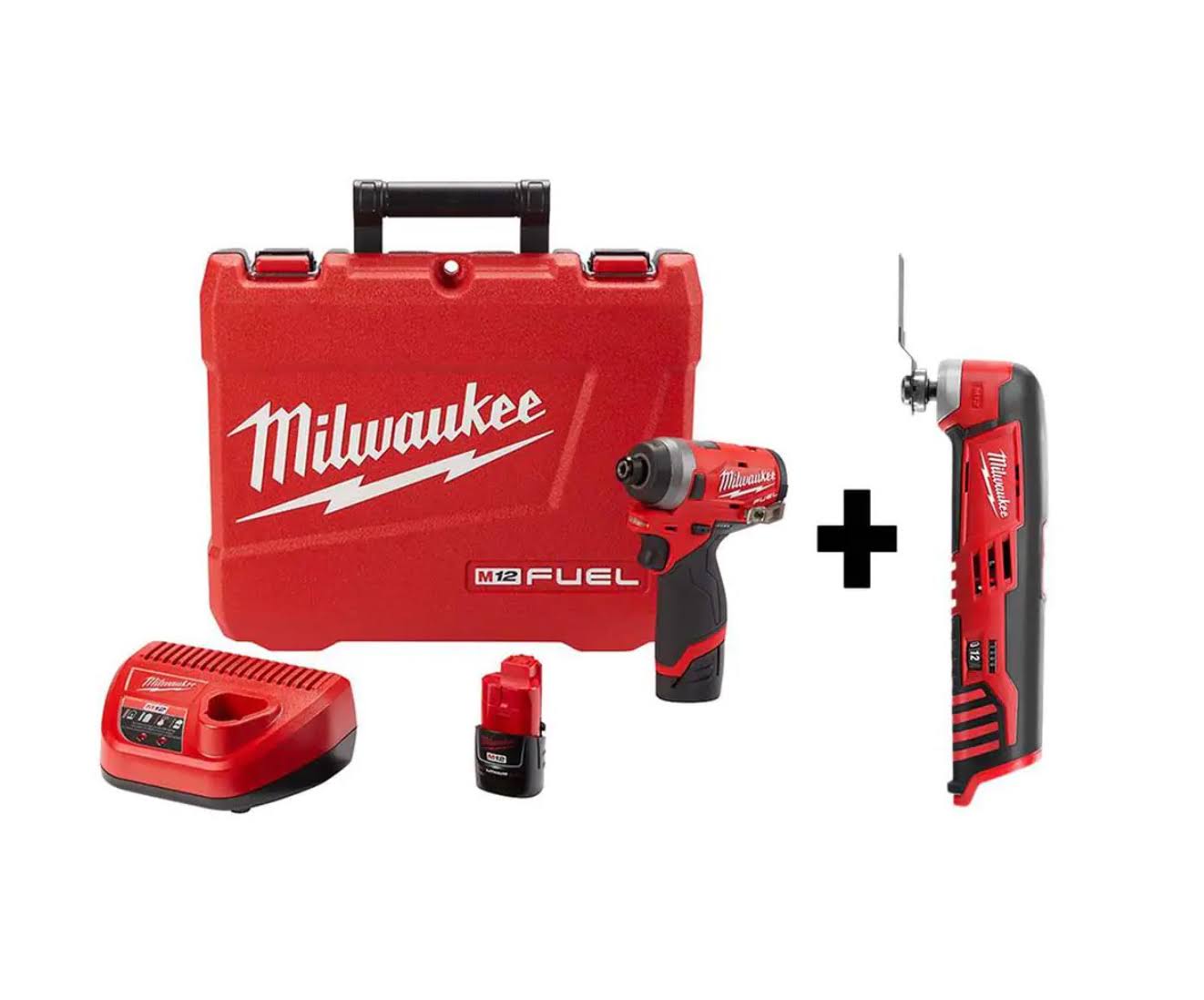 2553-22-2426-20 M12  12V Lithium-Ion Brushless Cordless 1/4 in. Hex Impact Driver Kit W/ M12 Multi-Tool
