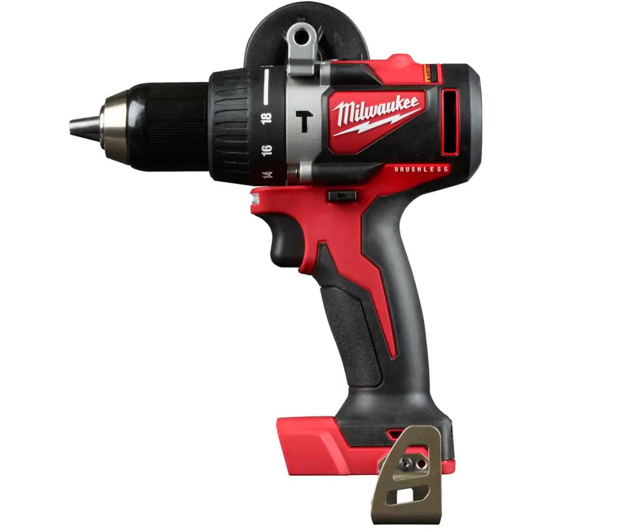 2902-20 M18 18-Volt Lithium-Ion Brushless Cordless 1/2 in. Compact Hammer Drill Tool Only