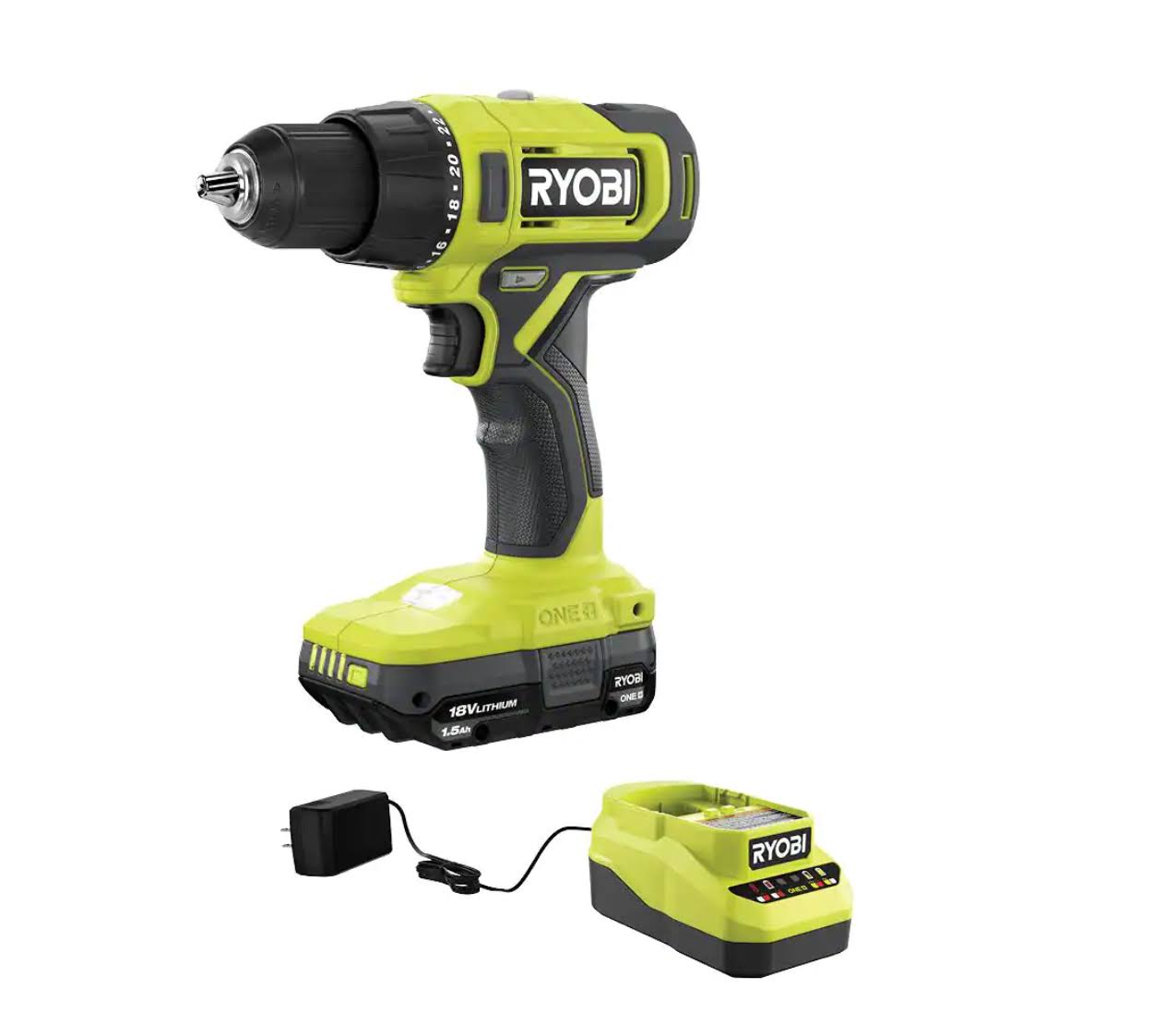 PCL206K1  18V Cordless 1/2 in. Drill/Driver Kit with (1) 1.5 Ah Battery and Charger