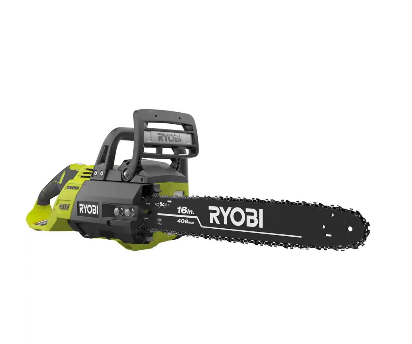 RY40505BTL 40V Brushless 16 in. Cordless Battery Chainsaw (Tool Only)