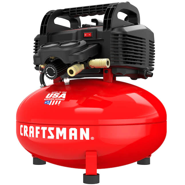 CMEC6150 6-Gallon Single Stage Portable Corded Electric Pancake Air Compressor