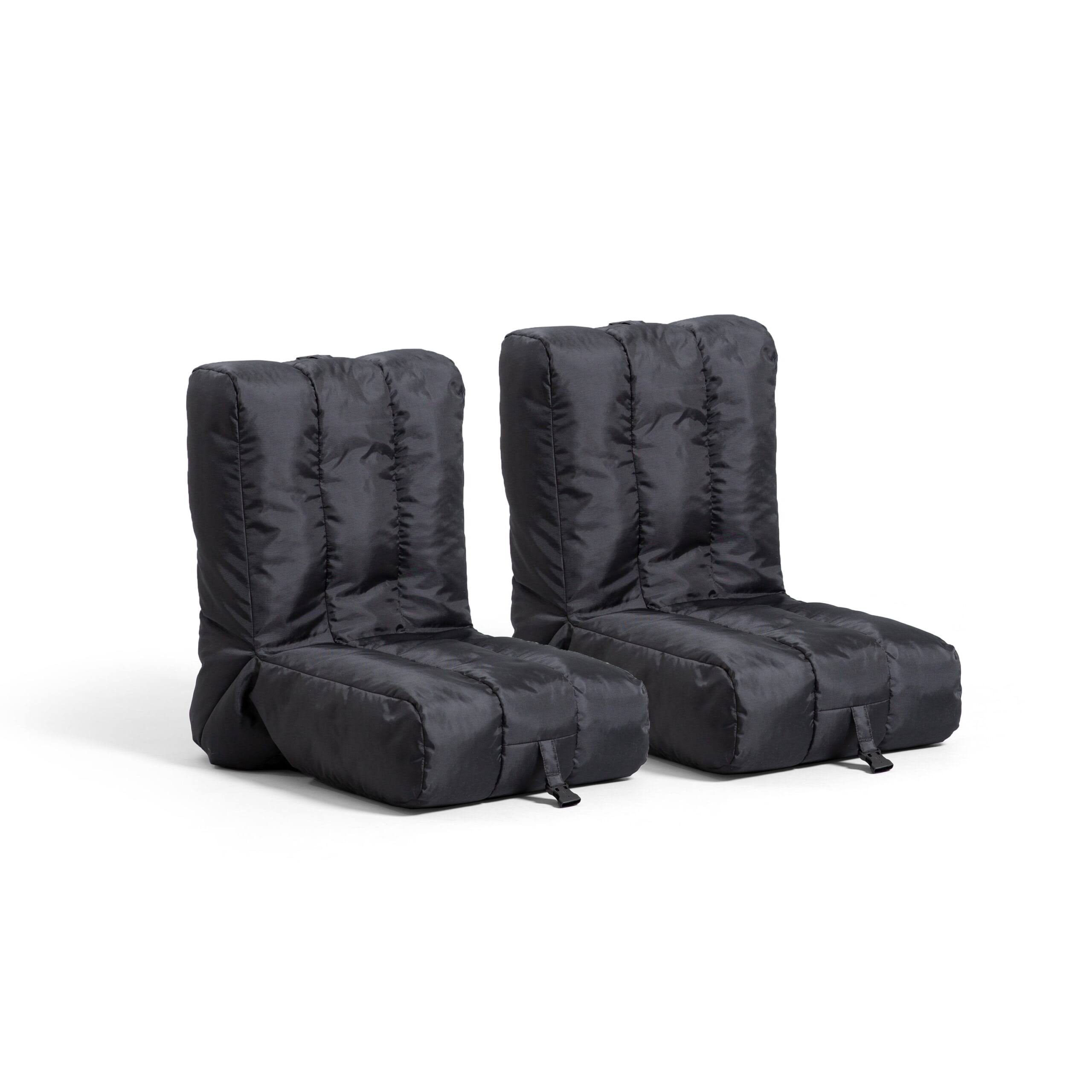 Grab   Go Bean Bag Chair 2-Pack, Smartmax 1.5ft, Black