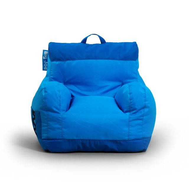 Dorm Bean Bag Chair, Kids/Teens, Smartmax 3ft, Two Tone Blue