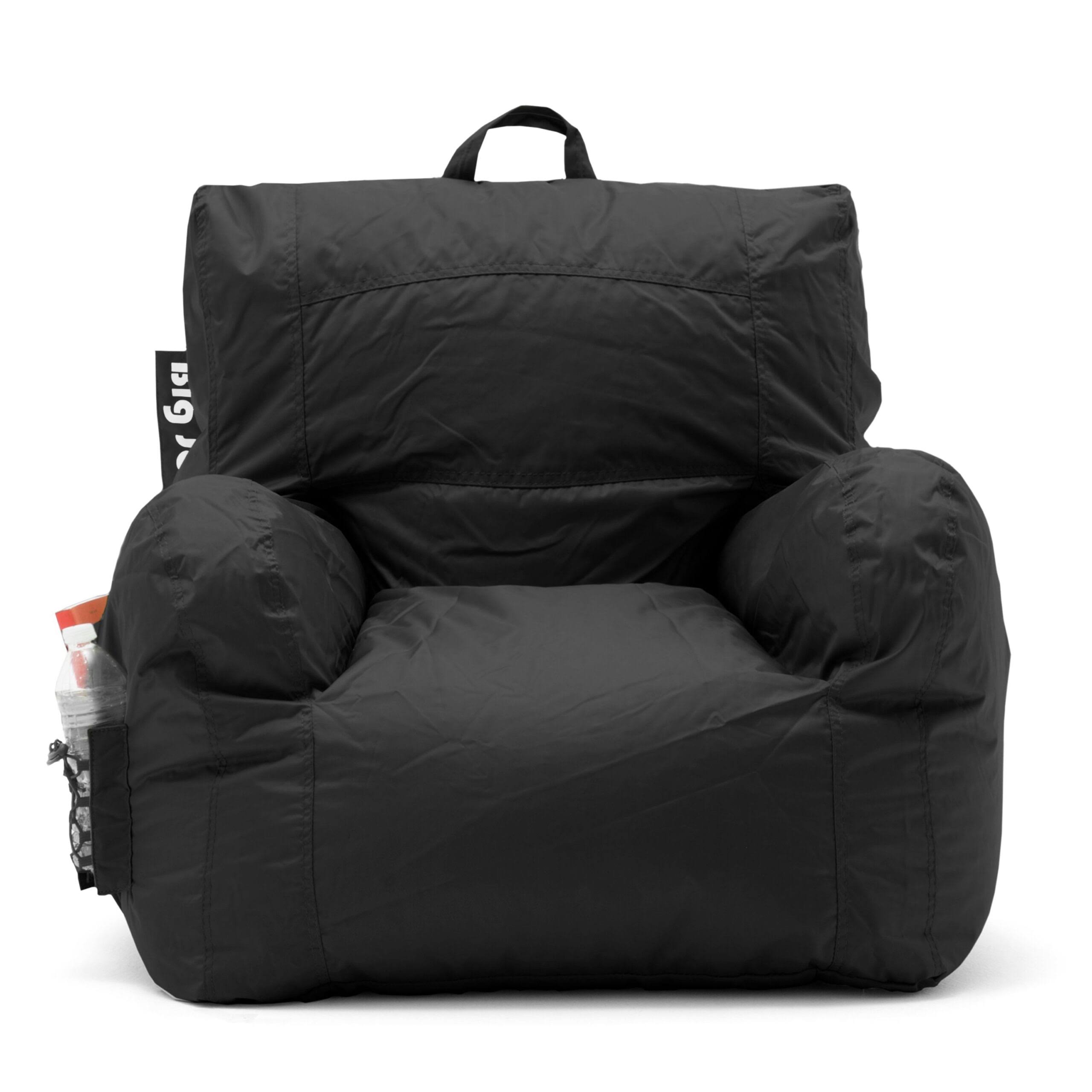 Dorm Bean Bag Chair, Kids/Teens, Smartmax 3ft, Black