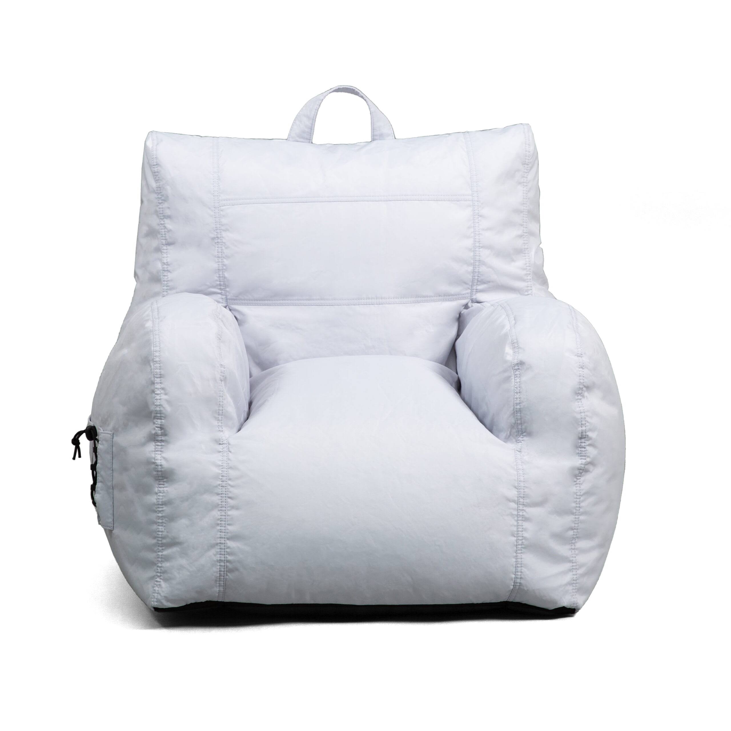 Dorm Bean Bag Chair, Kids/Teens, Smartmax 3ft, Gray