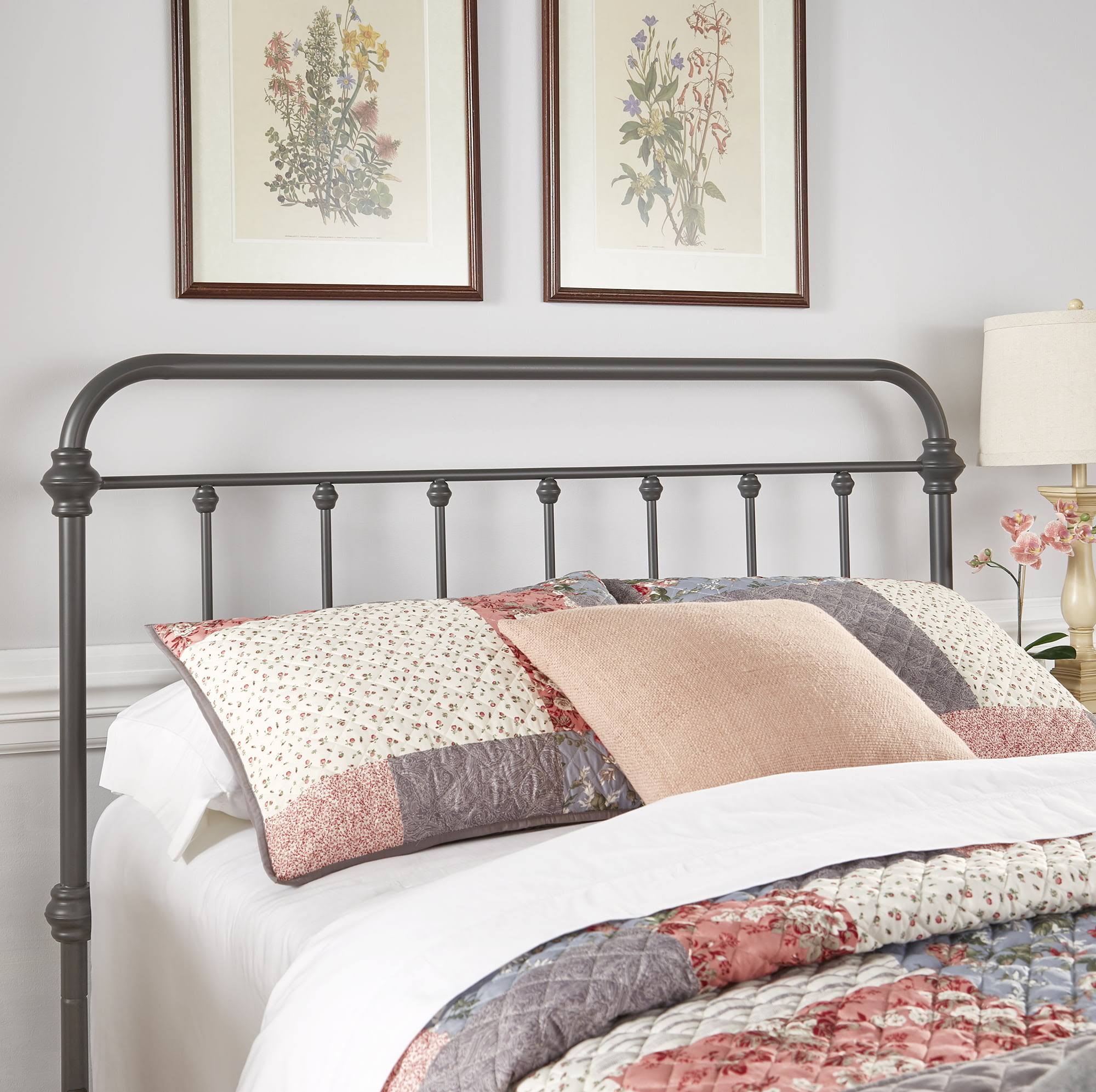 Nottingham Spindle Headboard, Queen, Frost Grey