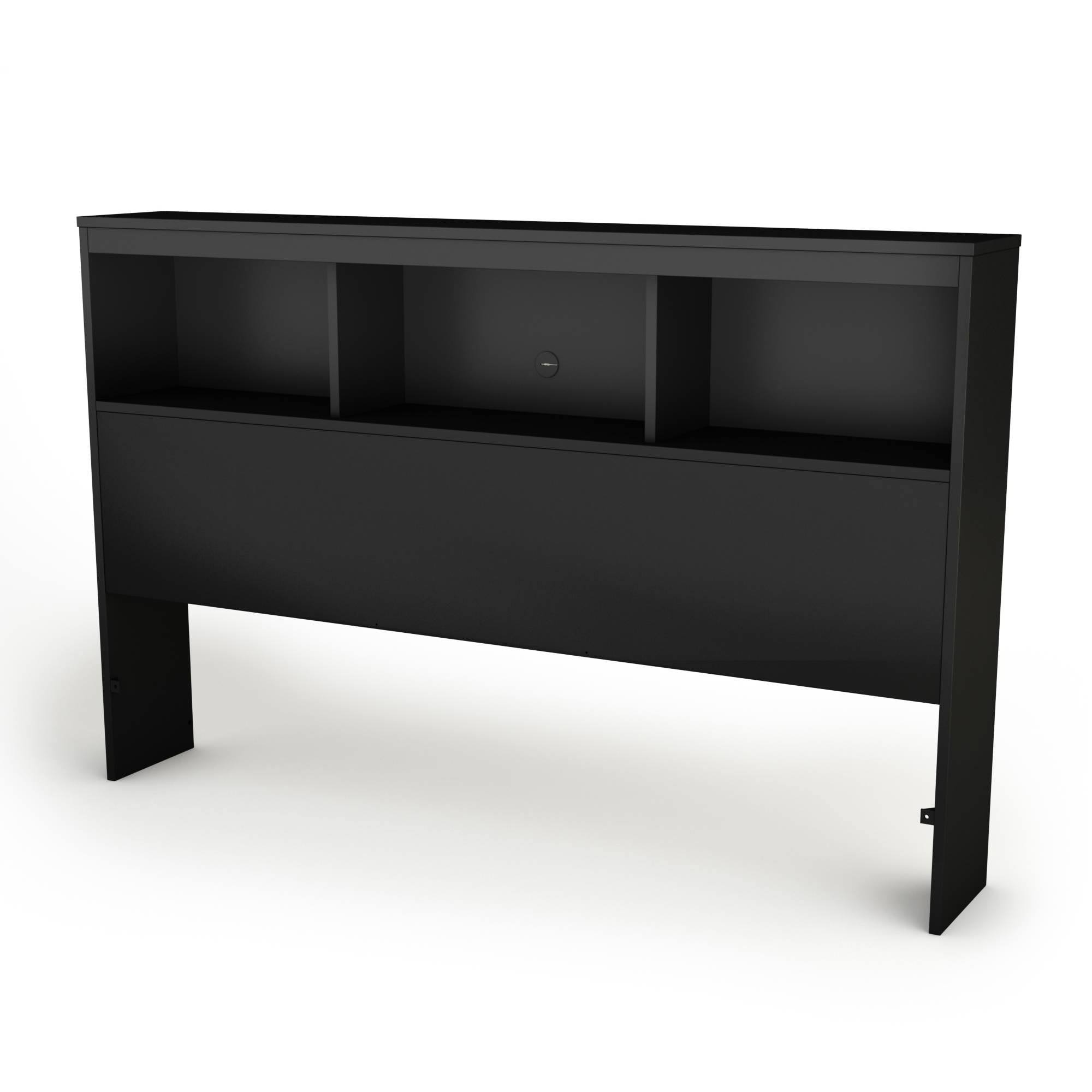 Shore Spark Bookcase Headboard, Full, Black