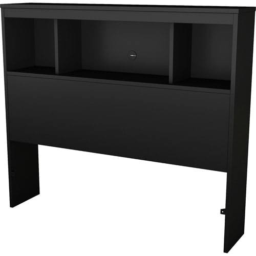 Shore Spark Bookcase Headboard, Twin, Pure Black