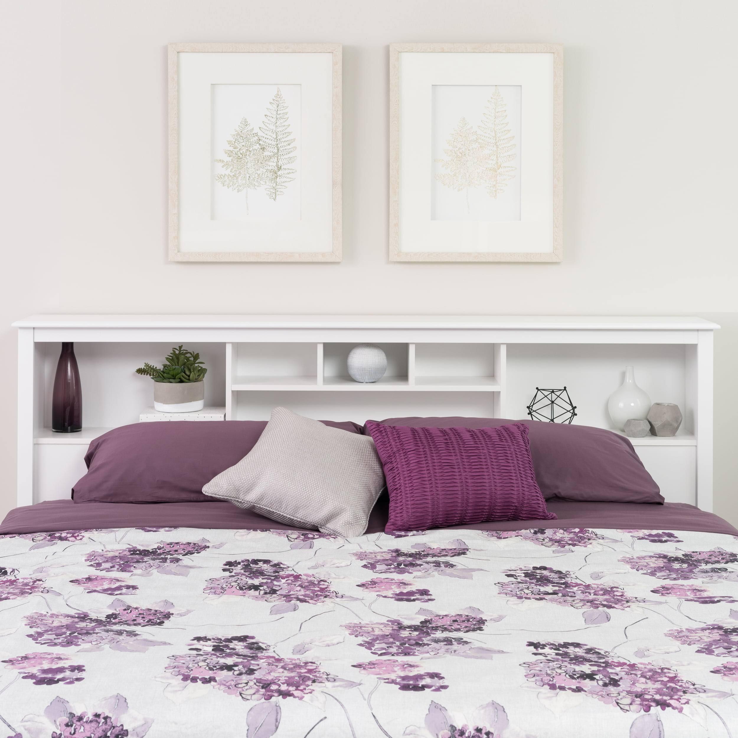 Monterey White King Bookcase Headboard