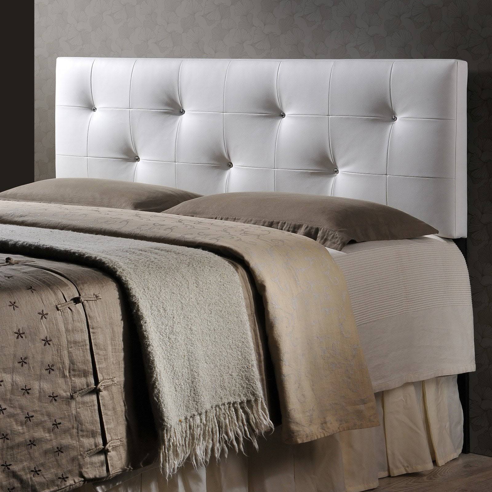 Kirchem Upholstered Full White Headboard
