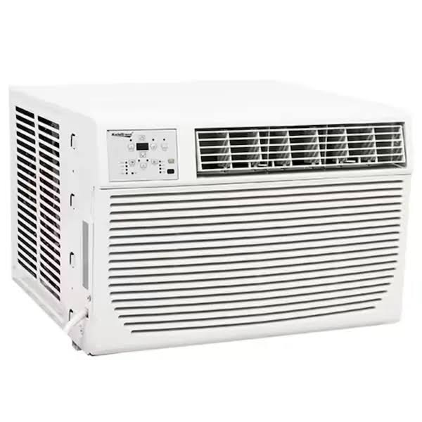 Koldfront WAC8001W 8,000 BTU 115V Window Air Conditioner Cools 350 Sq. Ft. with Heater and Remote in White