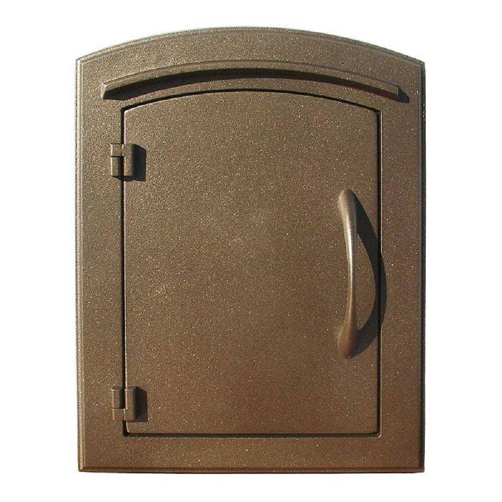 MAN-1400BZ Manchester Bronze Wall-Mount Plain Door Mailbox