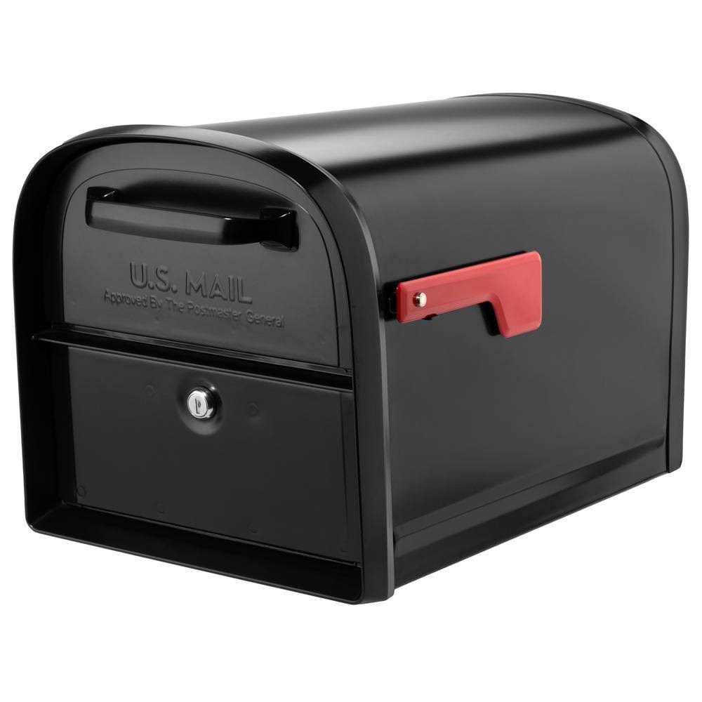 Mailboxes 6300B-10 Oasis 360 Black, Large, Steel, Locking Parcel Mailbox with 2-Access Doors