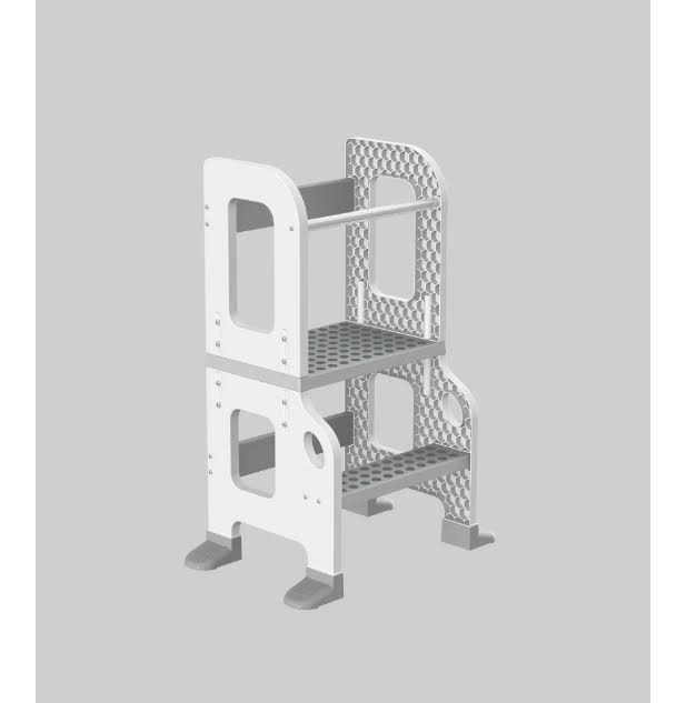 CORE PACIFIC Kitchen Buddy 2-in-1 Stool for Ages 1-3 safe up to 100 lbs.