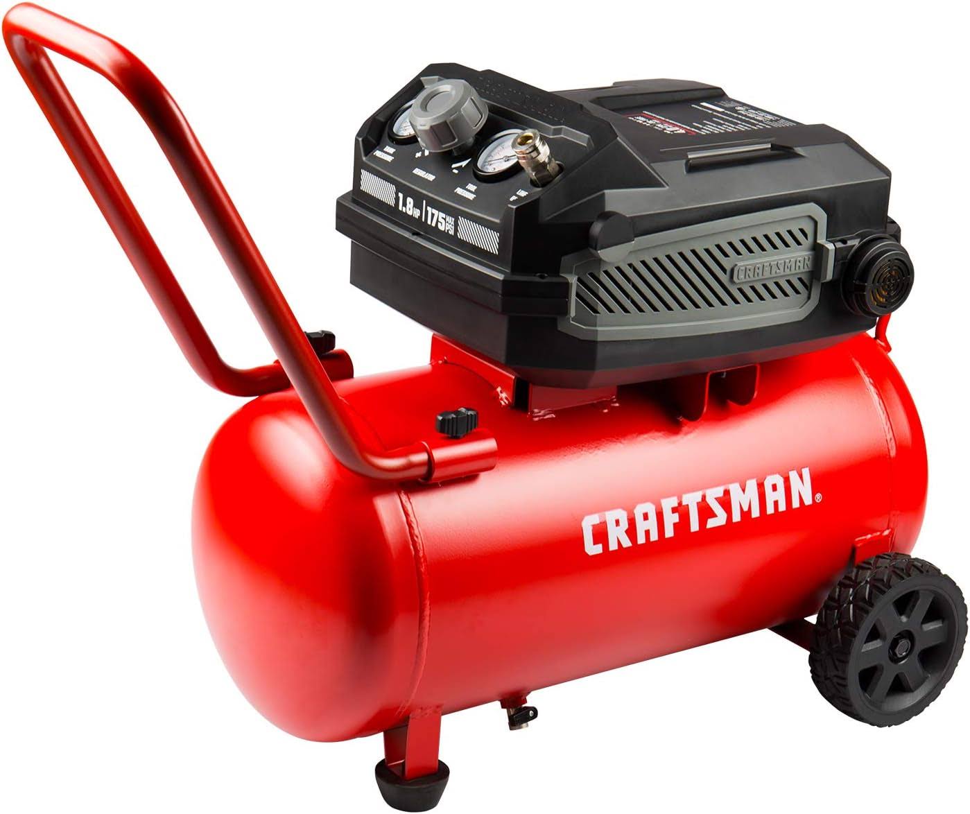 Air Compressor, 10 Gallon 1.8 HP Max 175 PSI Pressure, Powerful and Portable Oil Free Compressor, Maintenance Free, for Home, Garage, Workshop, Model: CMXECXA0201041