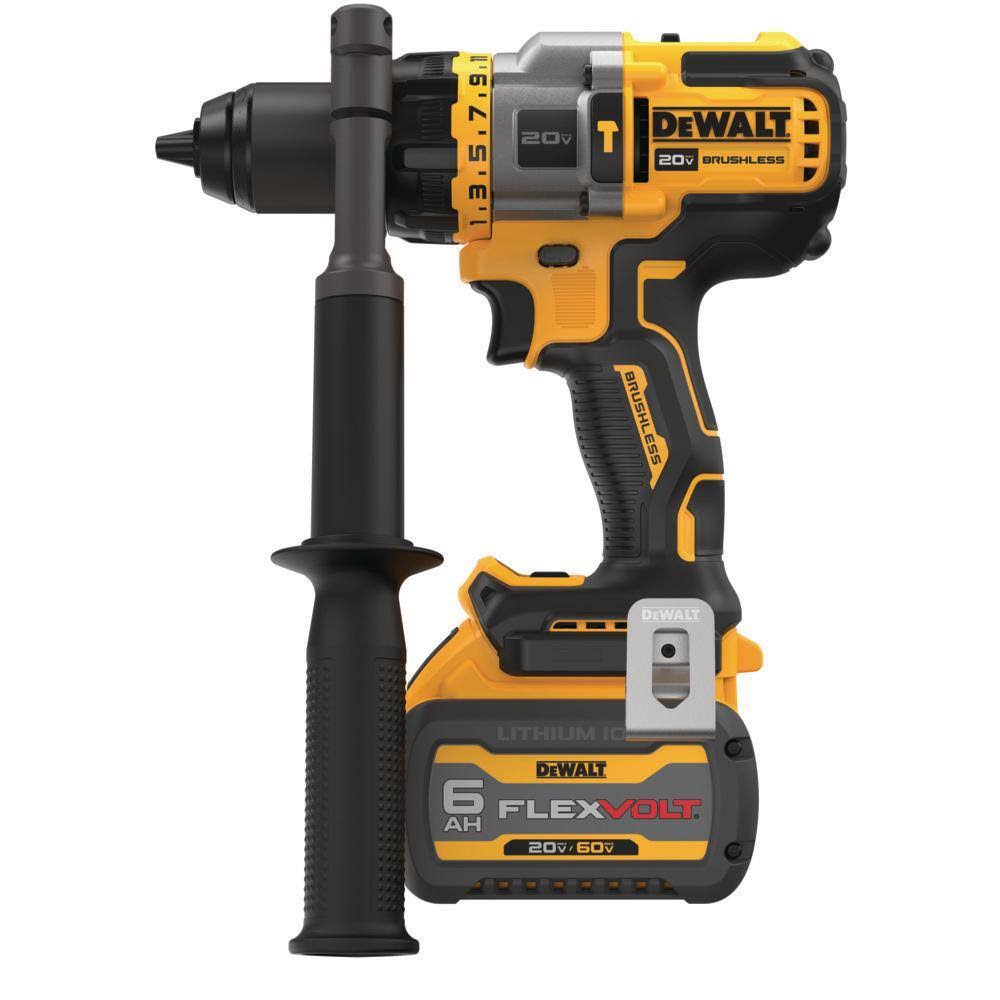 DCD999T1 20V MAX Cordless Brushless 1/2 in. Hammer Drill/Driver with VOLT ADVANTAGE and (1) VOLT 6.0Ah Battery