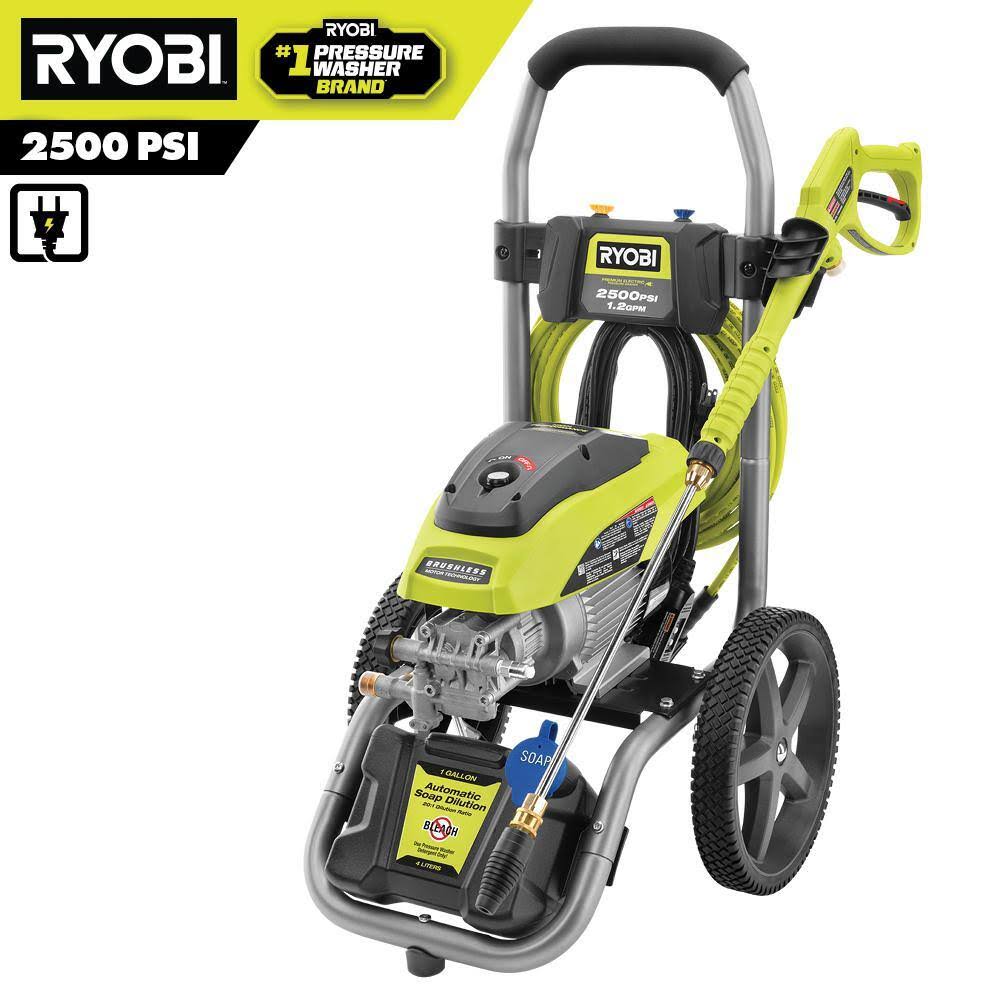 RY142500 2500 PSI 1.2 GPM High Performance Cold Water Electric Pressure Washer
