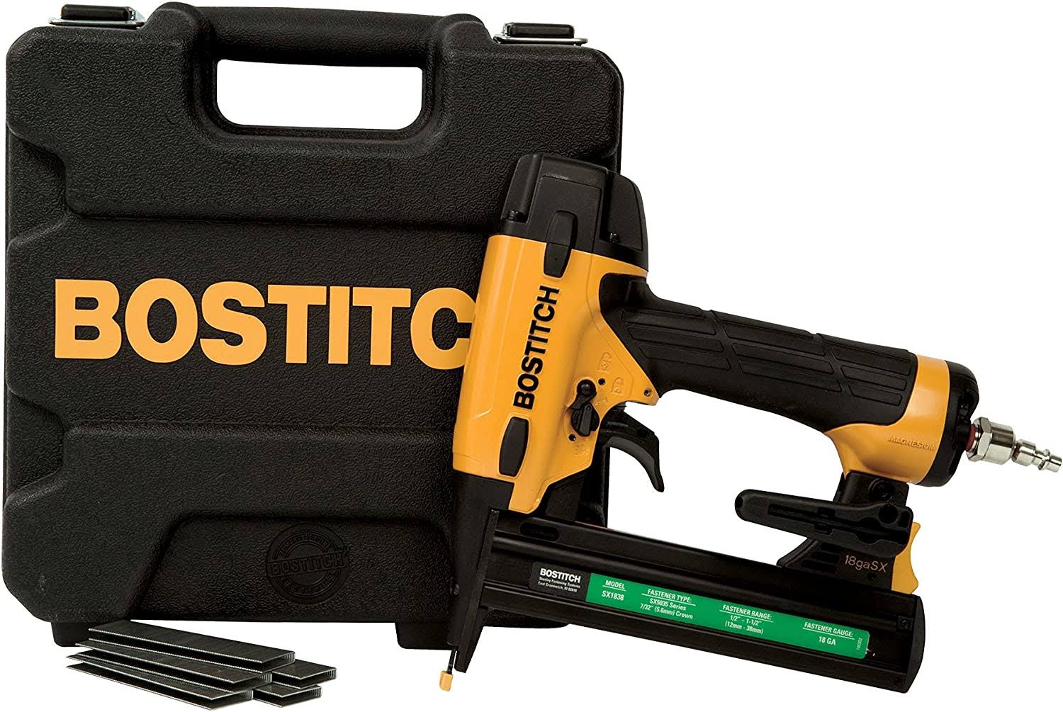 Bostitch  18-Gauge 7/32-in Narrow Crown Finish Pneumatic Stapler (SX1838K)