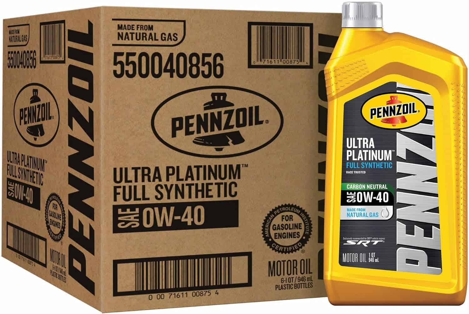 Pennzoil Ultra Platinum (6x1qt): Full Syn 0W-40, Extreme Protection, Case Deal