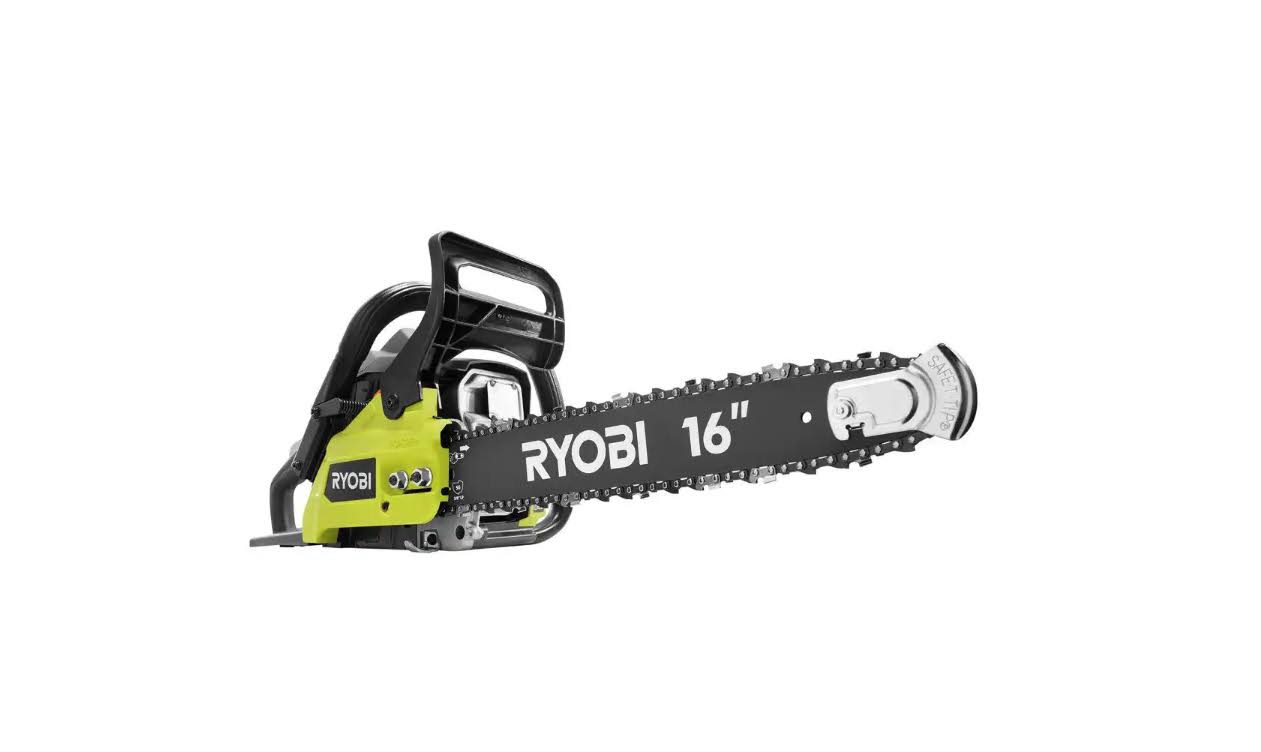 RY3716 16 in. 37cc 2-Cycle Gas Chainsaw with Heavy-Duty Case