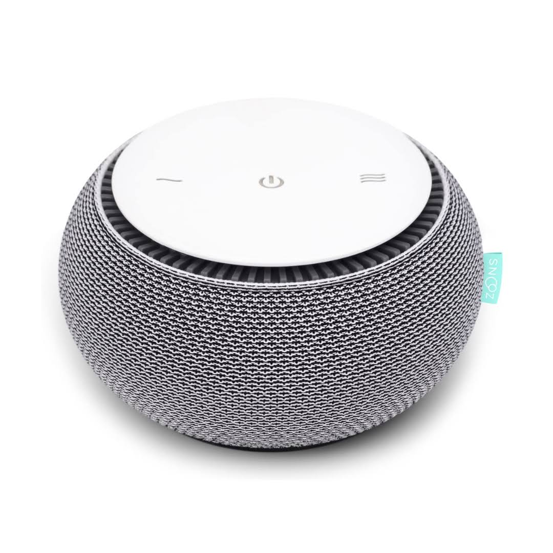 SNOOZ Smart White Noise Machine   Real Fan Inside for Non-Looping White Noise Sounds, Cloud
